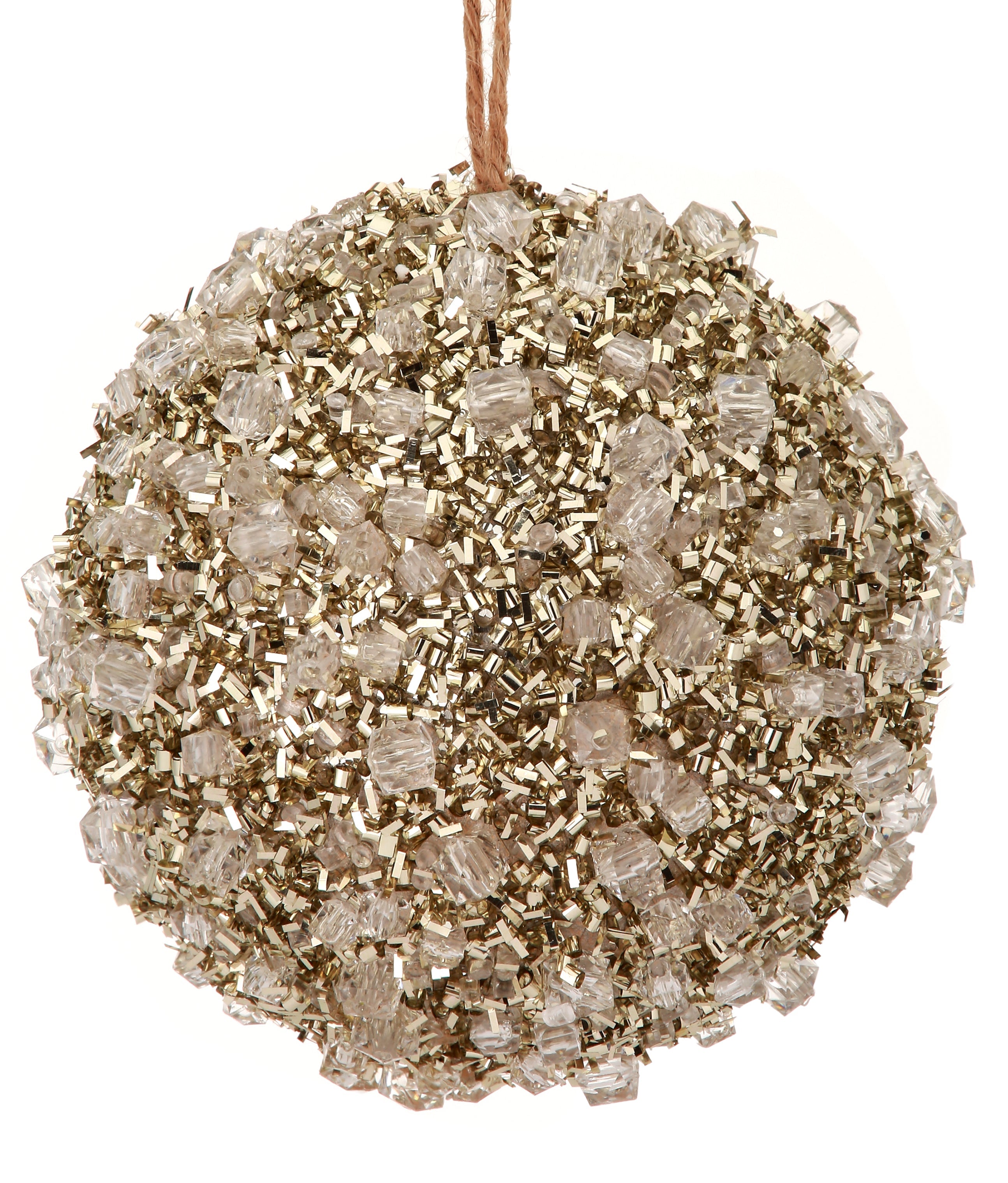 Bola navideña dorada para decoración festiva - Vilá Decoración - Muebles y decoración en Medellín y Colombia