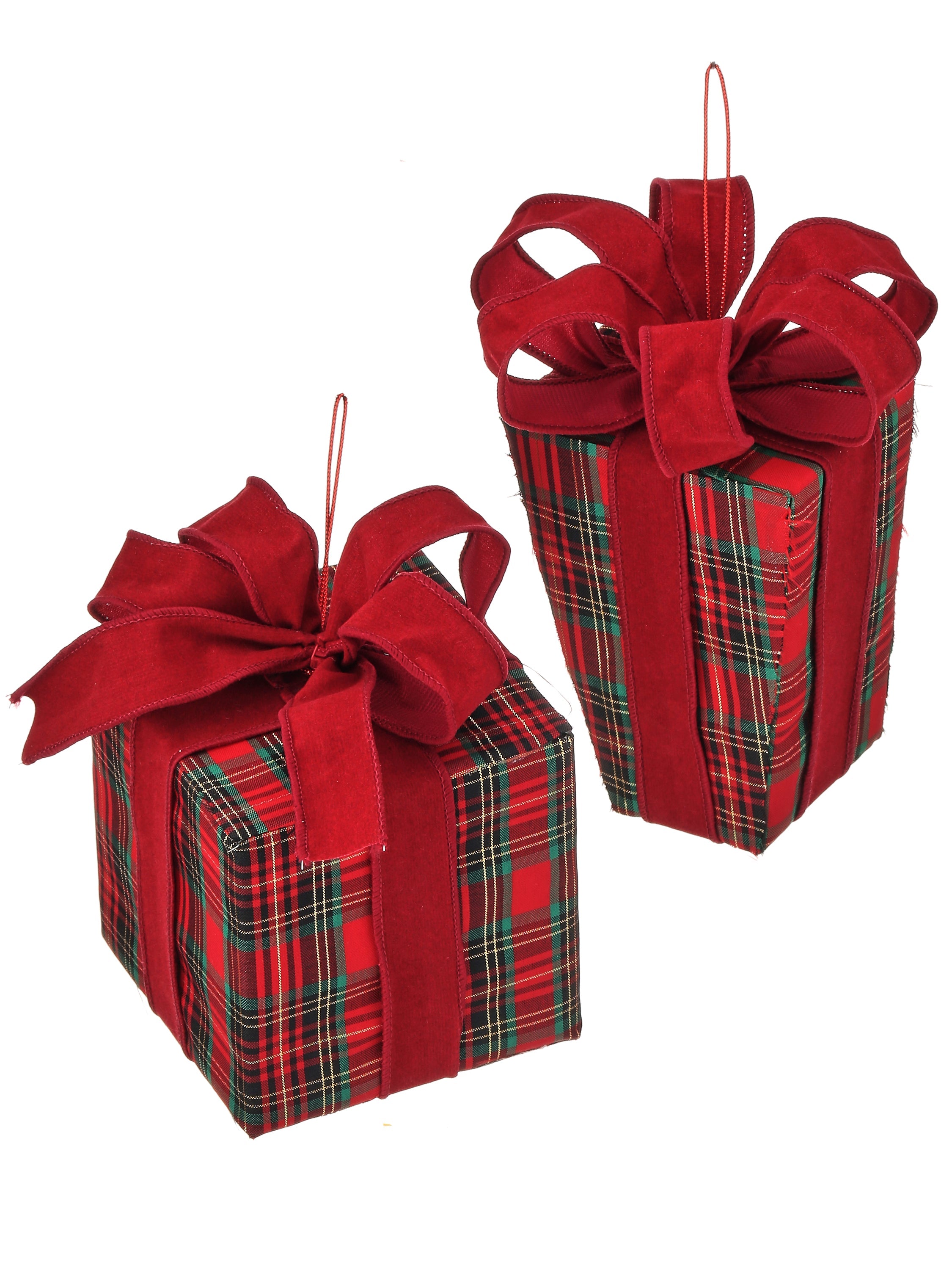 Set navideño de cajas decorativas rojo y cuadros - Vilá Decoración - Muebles y decoración en Medellín y Colombia