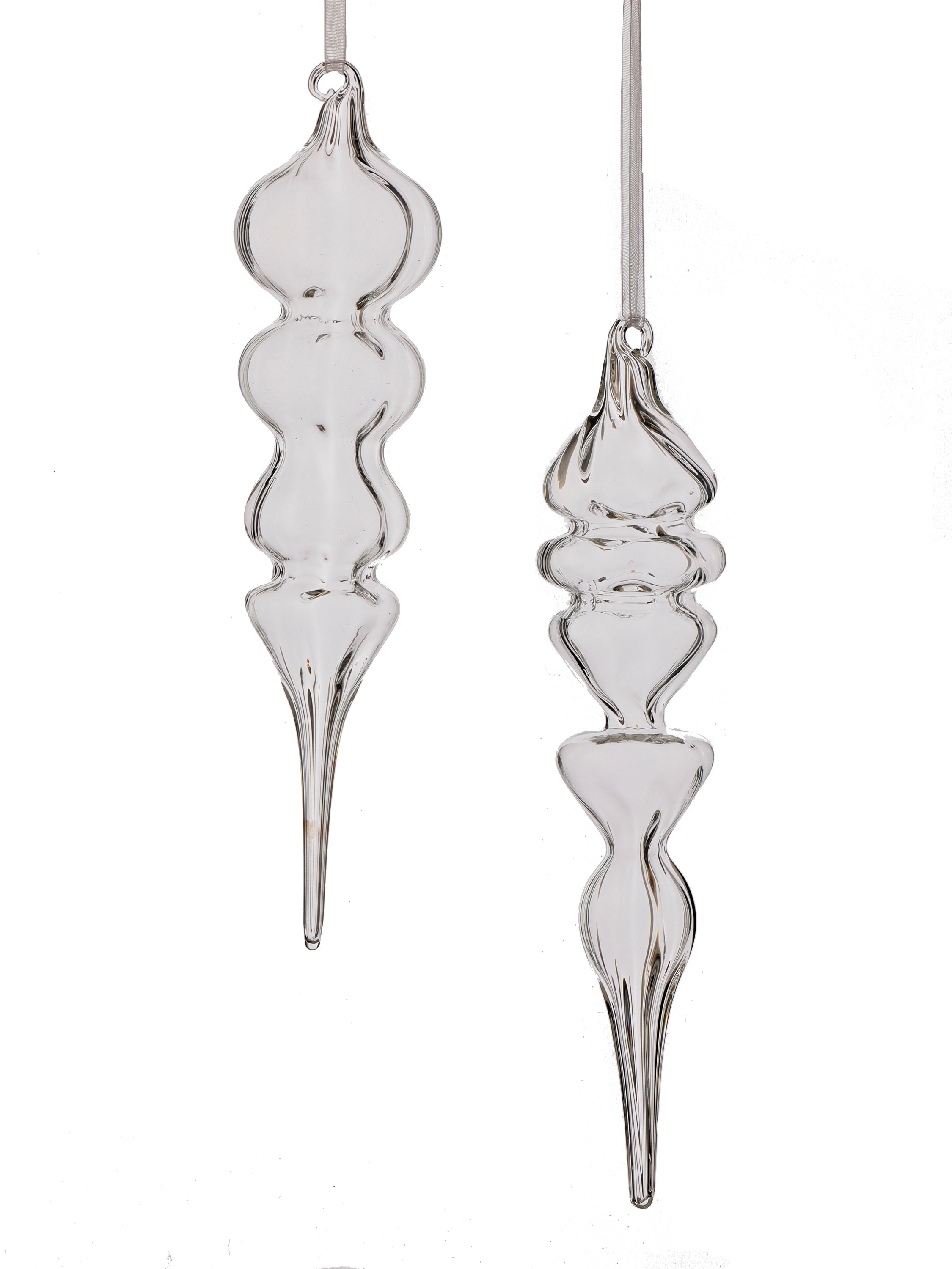 Set de 2 ornamentos navideños transparentes - Vilá Decoración - Muebles y decoración en Medellín y Colombia