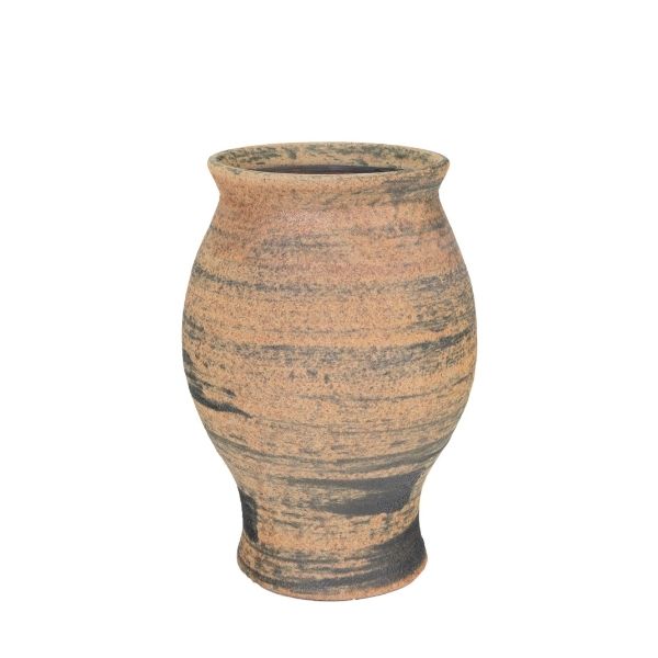 Jarrón ovalado terracota para decoración - Vilá Decoración - Muebles y decoración en Medellín y Colombia
