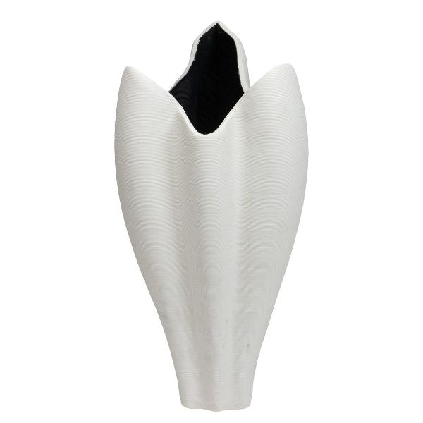 Jarrón tulipán blanco grande para flores - Vilá Decoración - Muebles y decoración en Medellín y Colombia