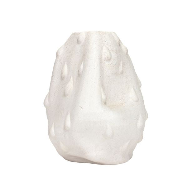 Jarrón blanco irregular para decoración moderna - Vilá Decoración - Muebles y decoración en Medellín y Colombia