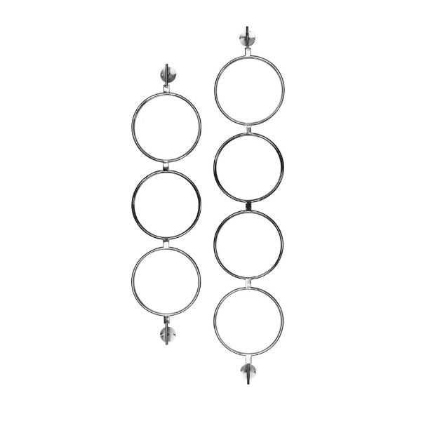 Set de 2 espejos circulares plateados decorativos - Vilá Decoración - Muebles y decoración en Medellín y Colombia