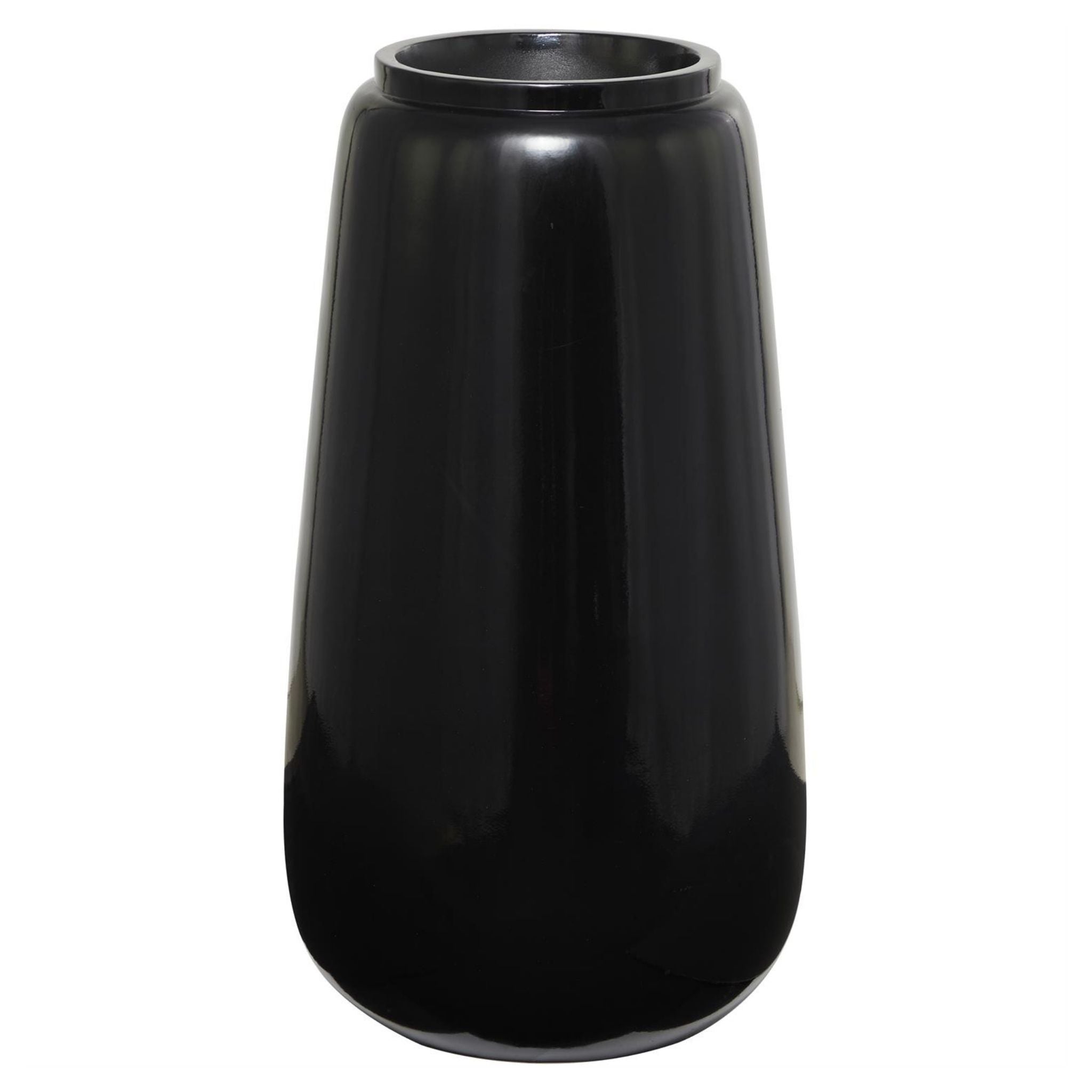 Jarrón de piso negro pequeño moderno - Vilá Decoración - Muebles y decoración en Medellín y Colombia