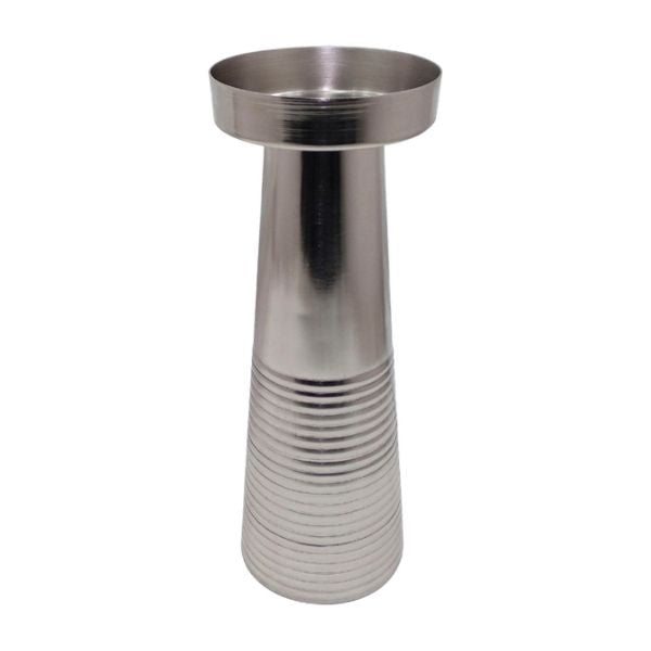 Candelabro metálico plateado grande para decoración - Vilá Decoración - Muebles y decoración en Medellín y Colombia