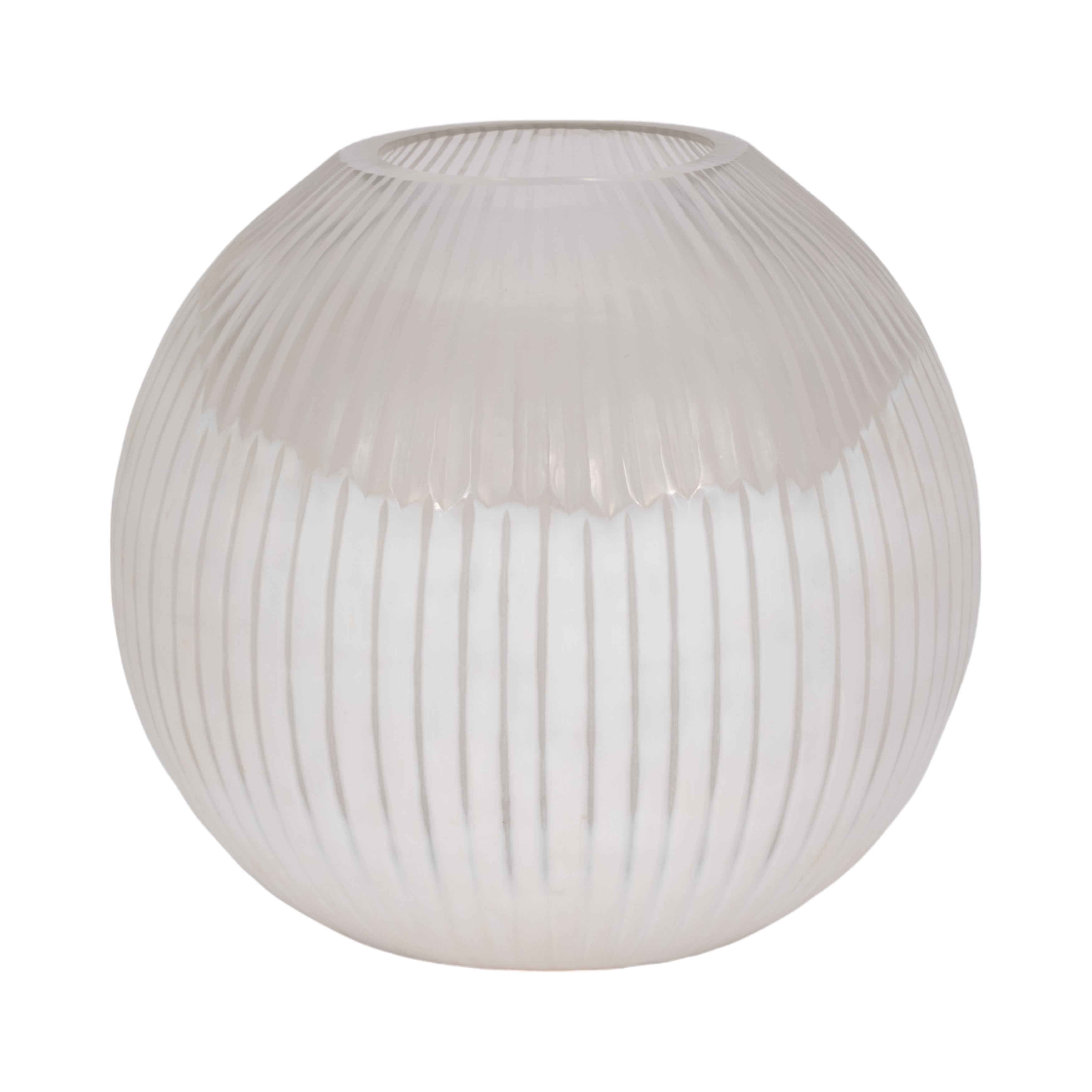 Jarrón mediano de vidrio transparente decorativo - Vilá Decoración - Muebles y decoración en Medellín y Colombia