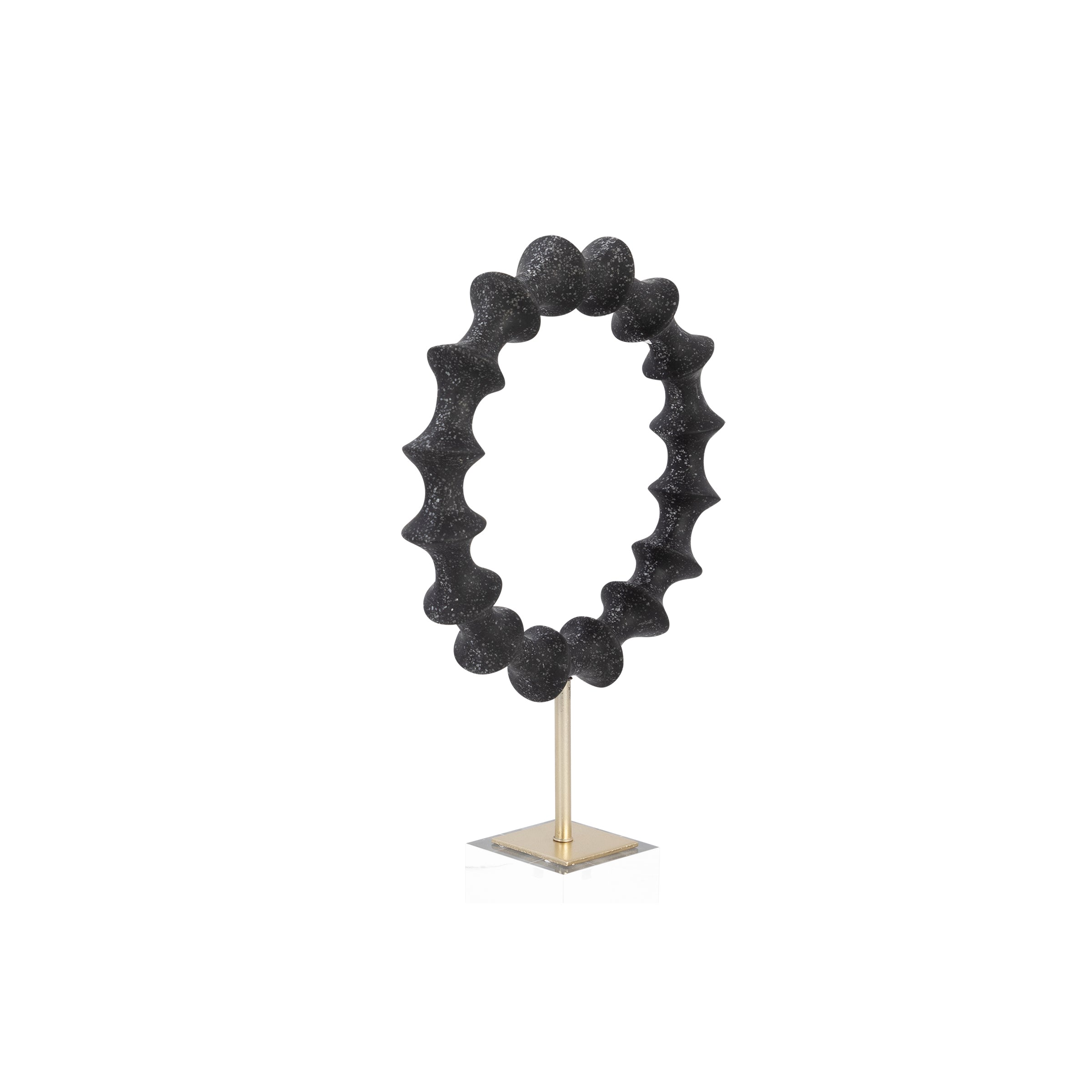 Escultura negra de resina pequeña para interiores - Vilá Decoración - Muebles y decoración en Medellín y Colombia