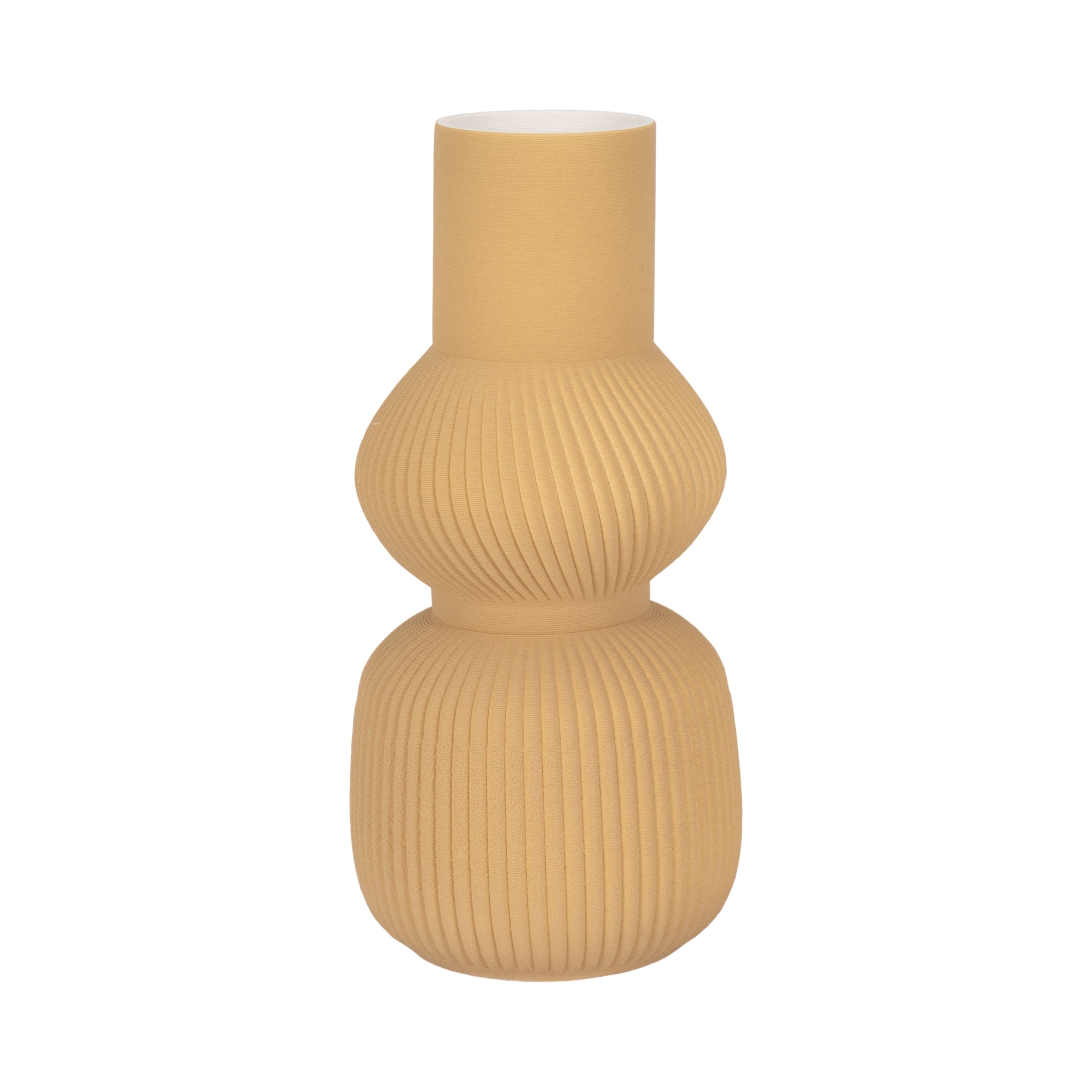 Jarrón decorativo estriado café grande - Vilá Decoración - Muebles y decoración en Medellín y Colombia