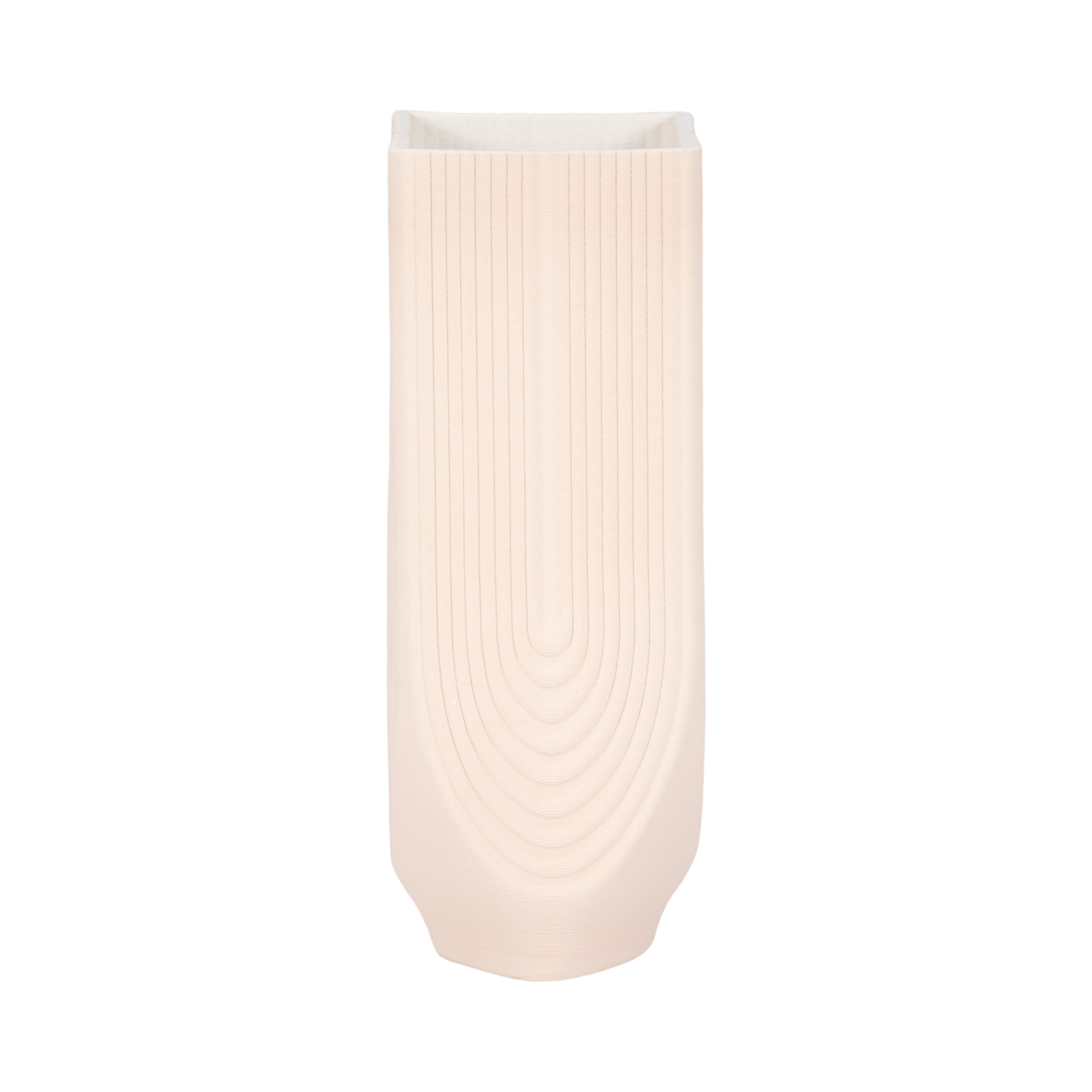 Jarrón estriado pequeño rosa para decoración - Vilá Decoración - Muebles y decoración en Medellín y Colombia