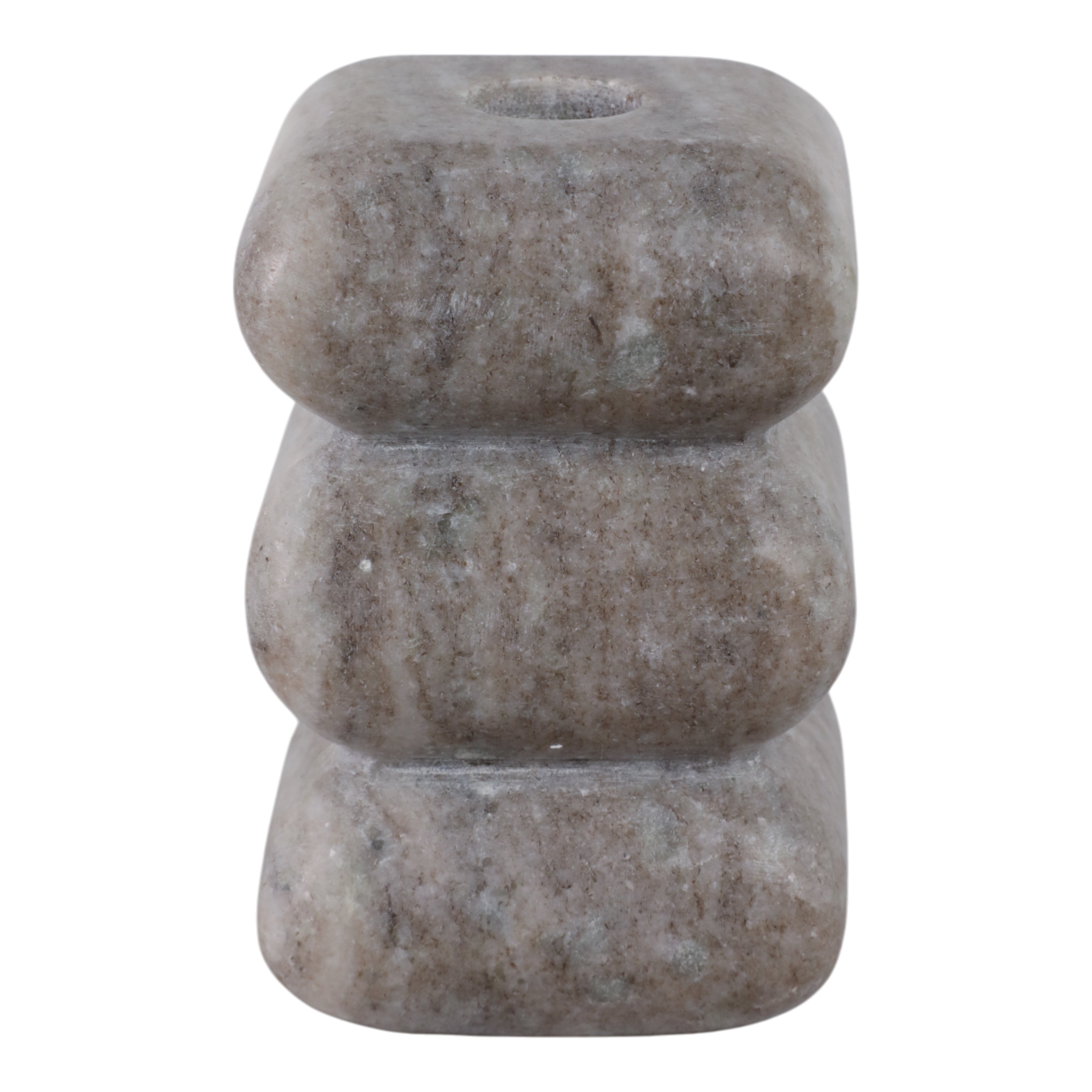 Candelabro gris apilado elegante para interior - Vilá Decoración - Muebles y decoración en Medellín y Colombia