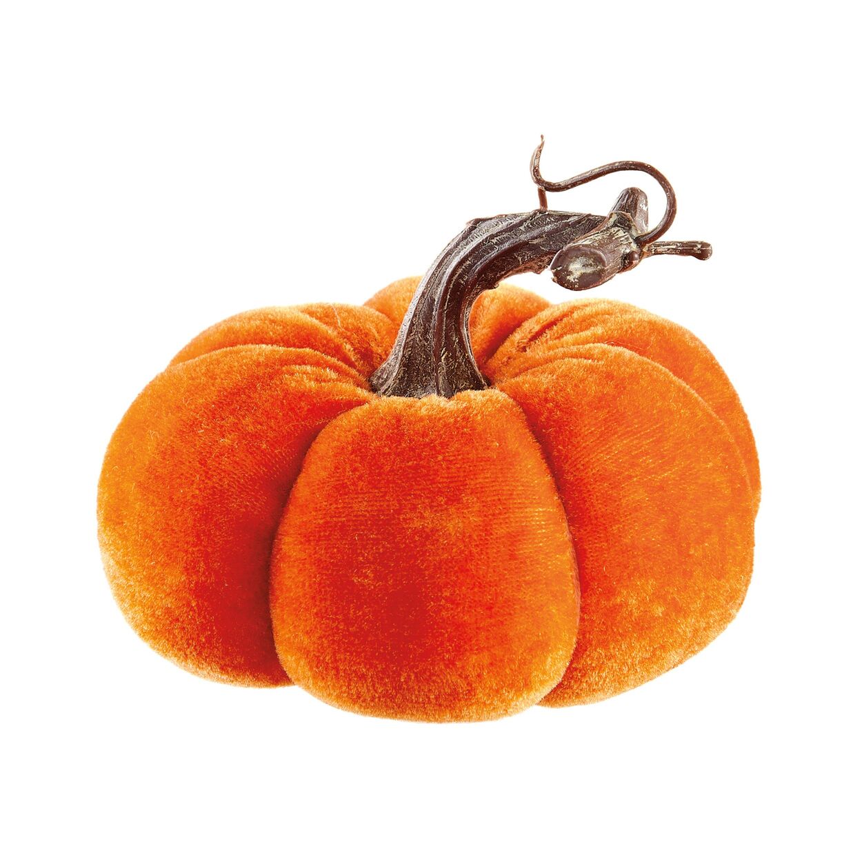 Calabaza decorativa de tela pequeña naranja - Vilá Decoración - Muebles y decoración en Medellín y Colombia