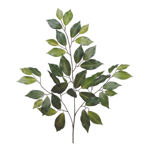 Hoja Artificial Banyan verde flexible para decoración - Vilá Decoración - Muebles y decoración en Medellín y Colombia