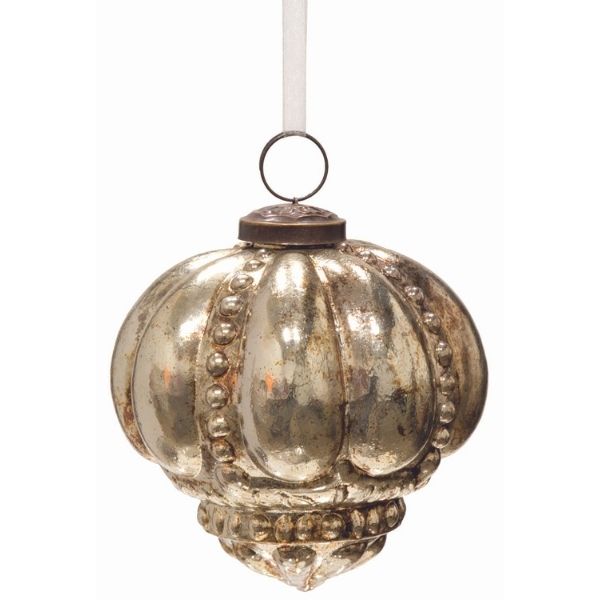 Adorno colgante navideño dorado brillante - Vilá Decoración - Muebles y decoración en Medellín y Colombia