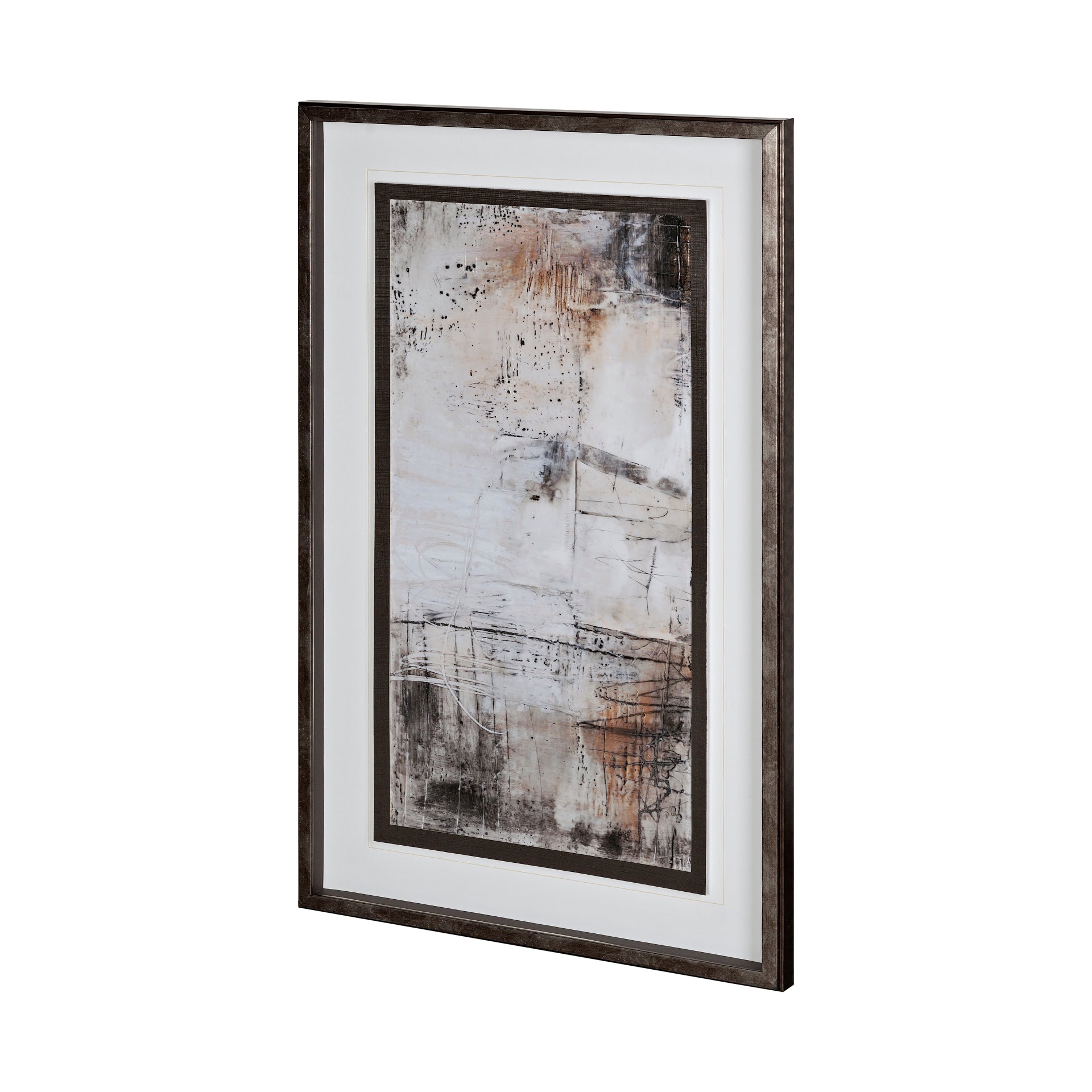 Cuadro artístico neutro con marco y vidrio - Vilá Decoración - Muebles y decoración en Medellín y Colombia