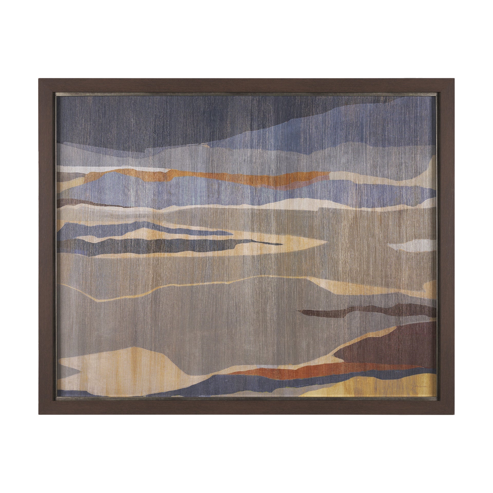 Cuadro abstracto azul con marco para pared - Vilá Decoración - Muebles y decoración en Medellín y Colombia