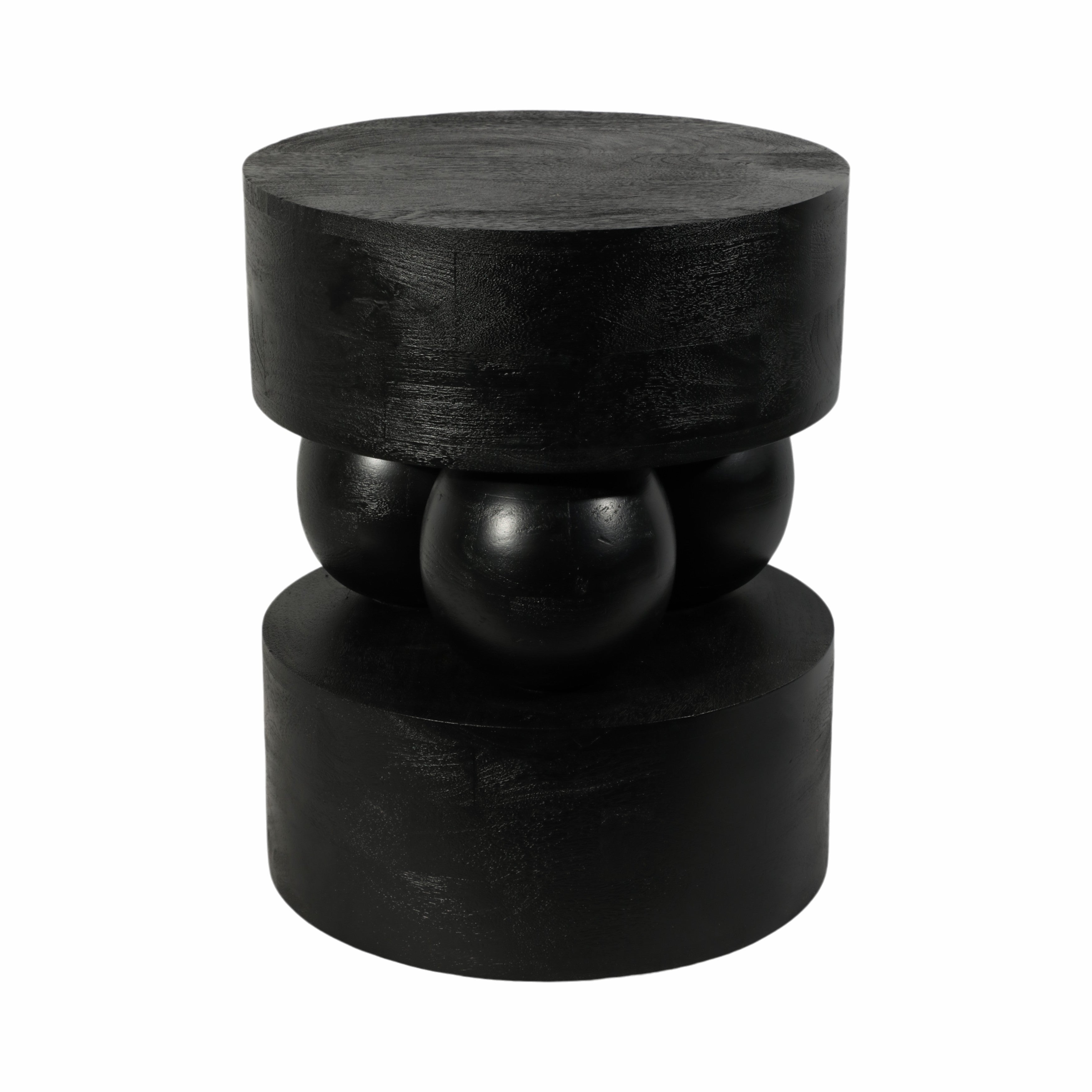 Mesa auxiliar negra mate para sala moderna - Vilá Decoración - Muebles y decoración en Medellín y Colombia