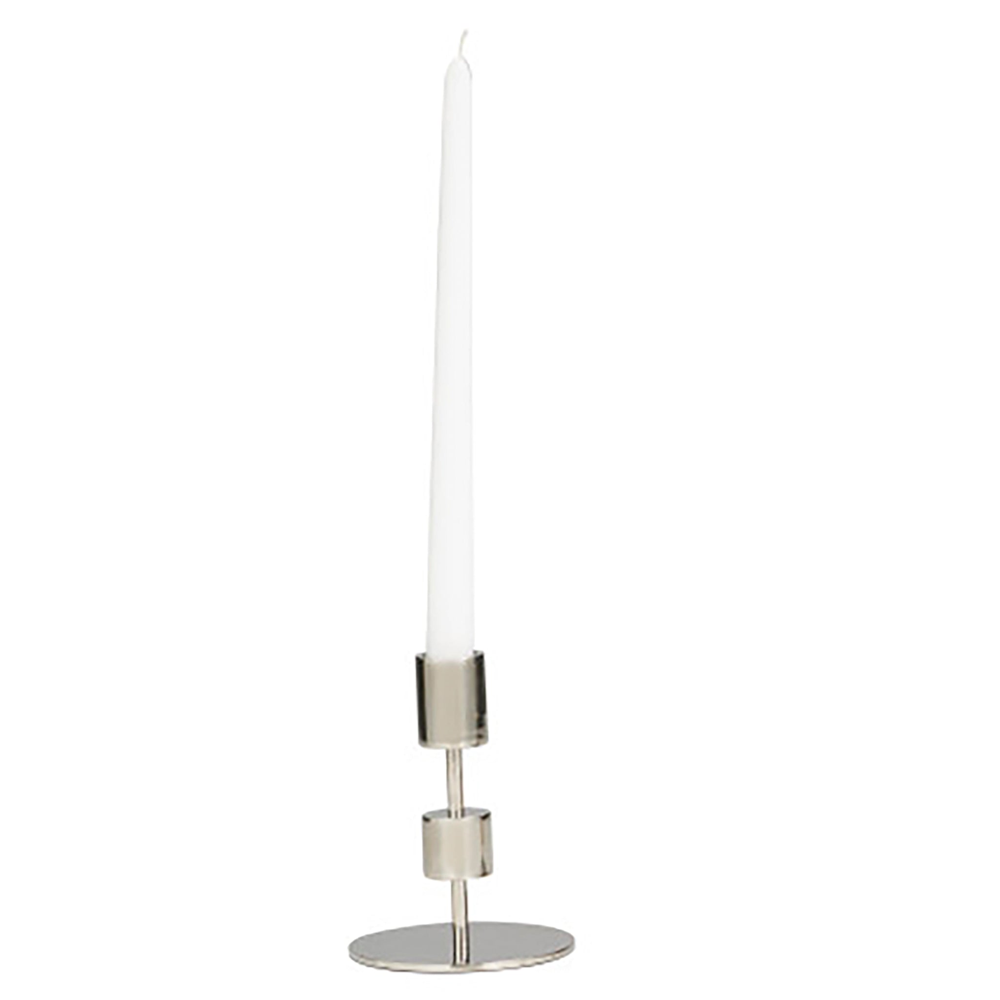 Candelabro plata pequeño para vela decorativa - Vilá Decoración - Muebles y decoración en Medellín y Colombia