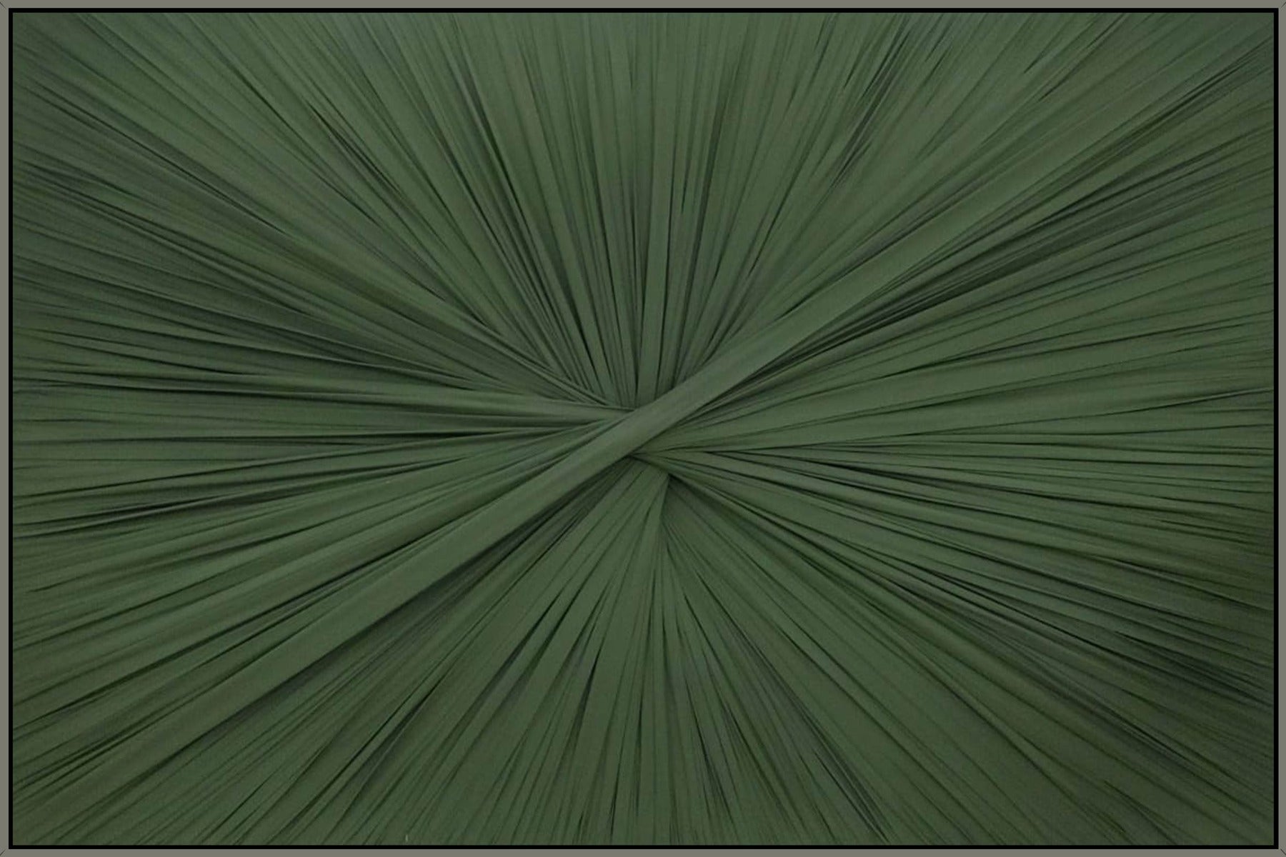 Cuadro de Vilá Decoración con diseño abstracto en lienzo de color verde.