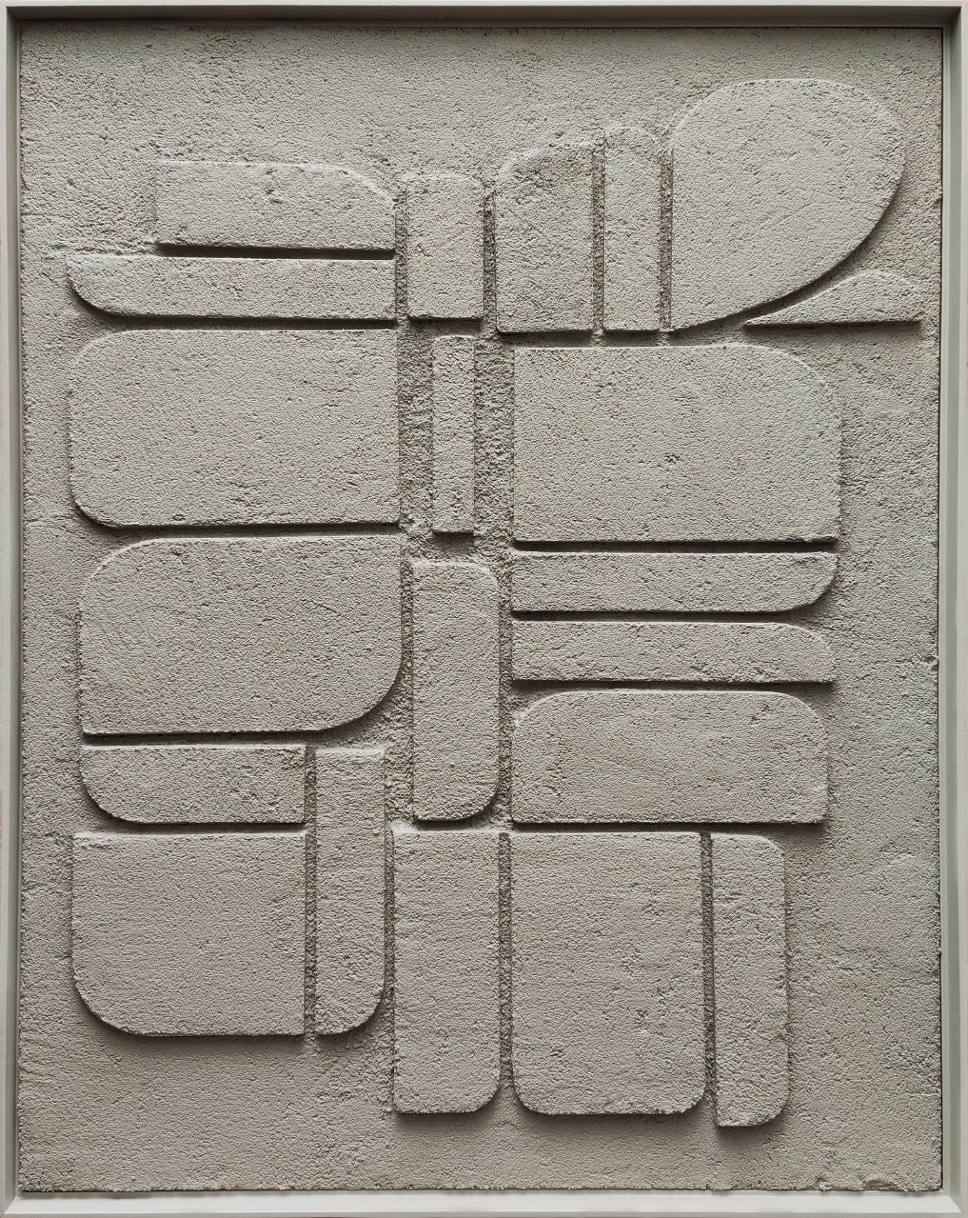 Cuadro decorativo relieve gris claro moderno - Vilá Decoración - Muebles y decoración en Medellín y Colombia