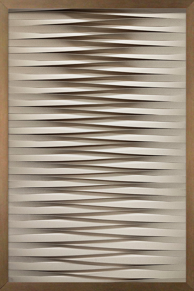 Cuadro decorativo blanco y gris con marco madera - Vilá Decoración - Muebles y decoración en Medellín y Colombia