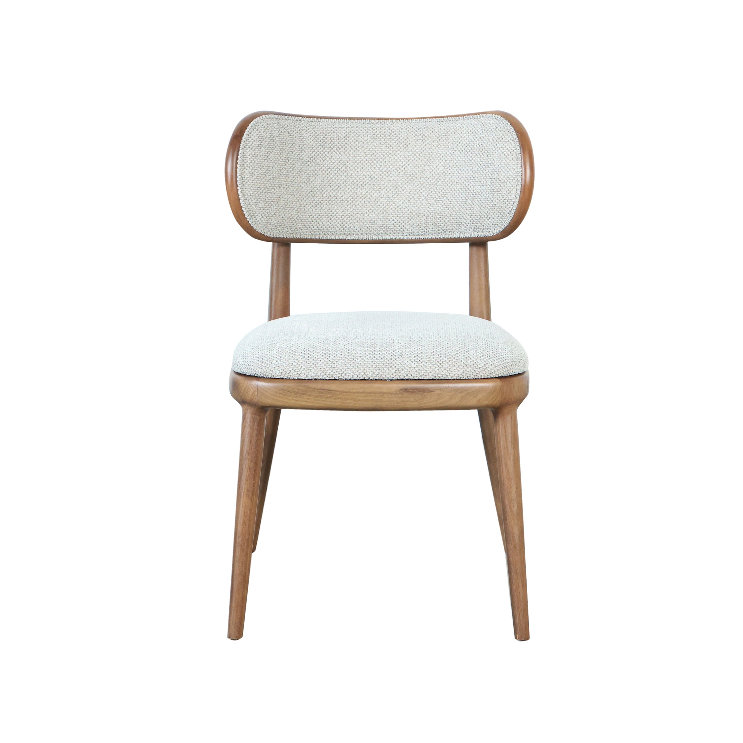 Silla moderna beige con estructura de madera para comedor u oficina - Vilá Decoración - Muebles y decoración en Medellín y Colombia