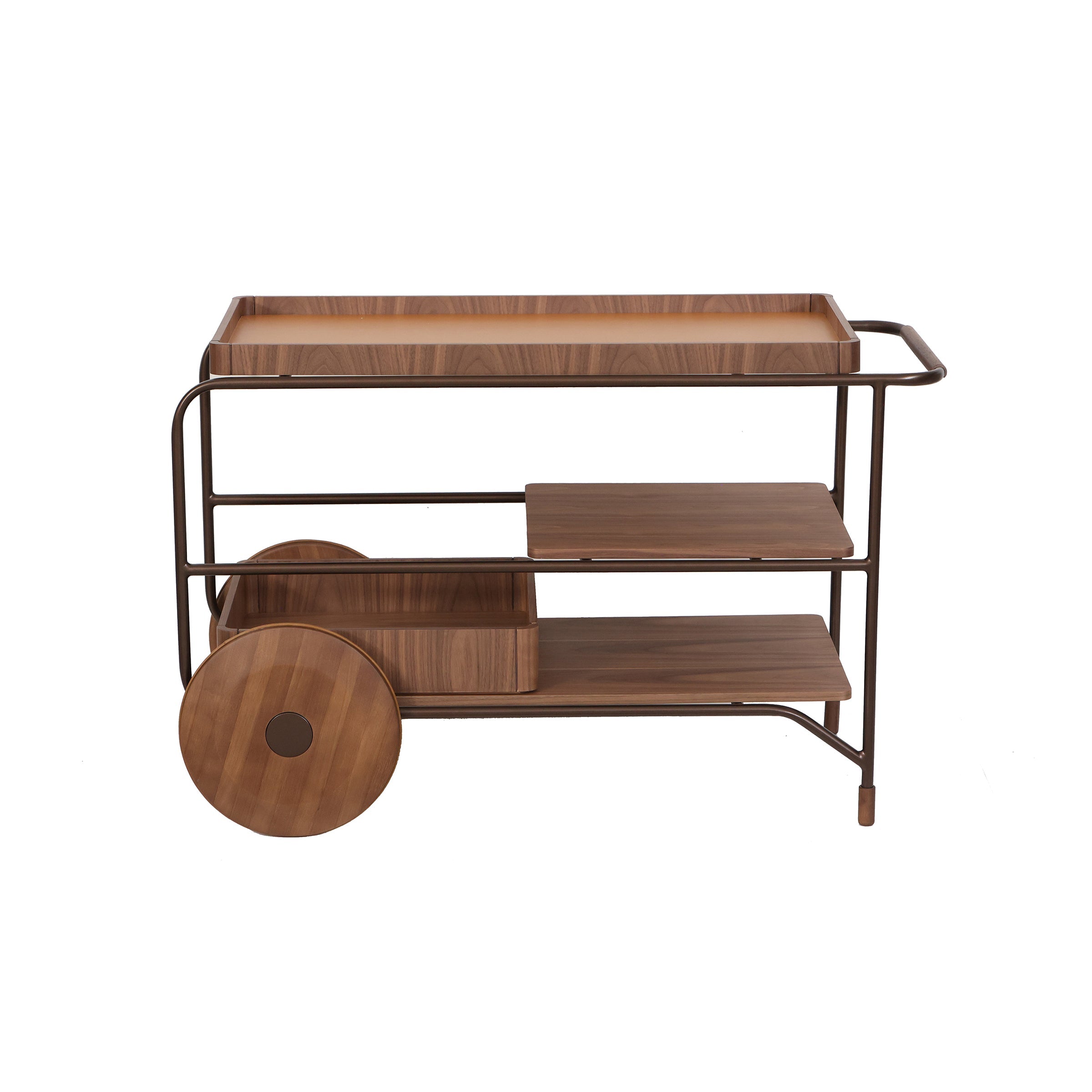 Carro Bar Madera Natural con Ruedas - Vilá Decoración - Muebles y decoración en Medellín y Colombia