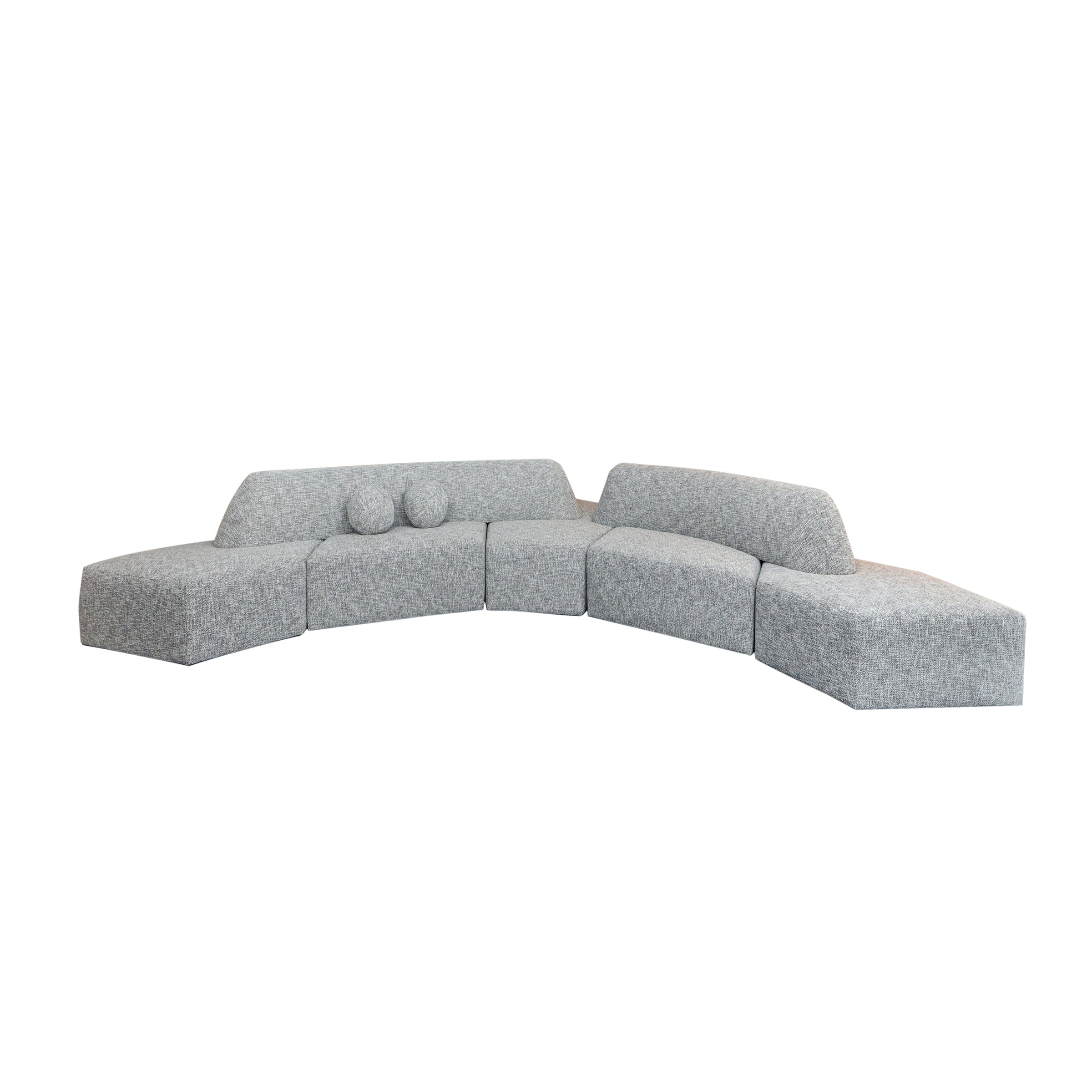 Sofá Gala modular gris para salas grandes - Vilá Decoración - Muebles y decoración en Medellín y Colombia
