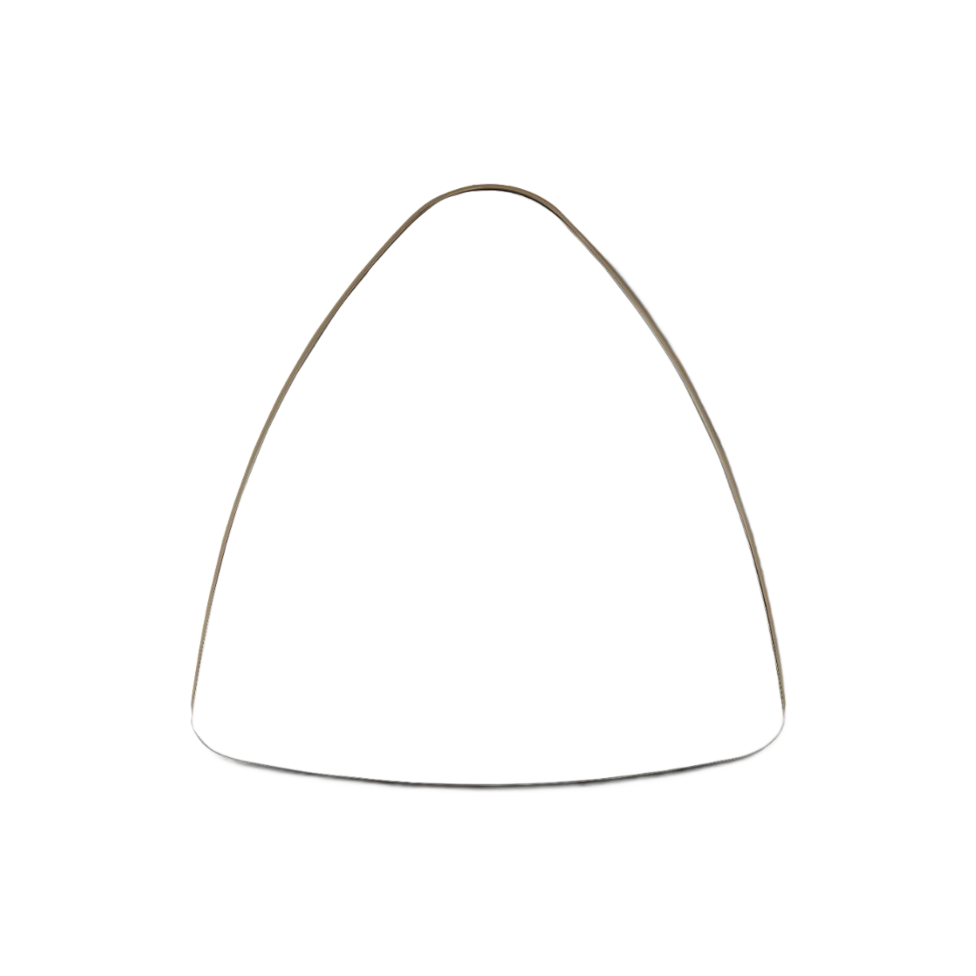Espejo decorativo curvilíneo sin marco, con bordes elegantes, perfecto para diseño moderno de interiores.