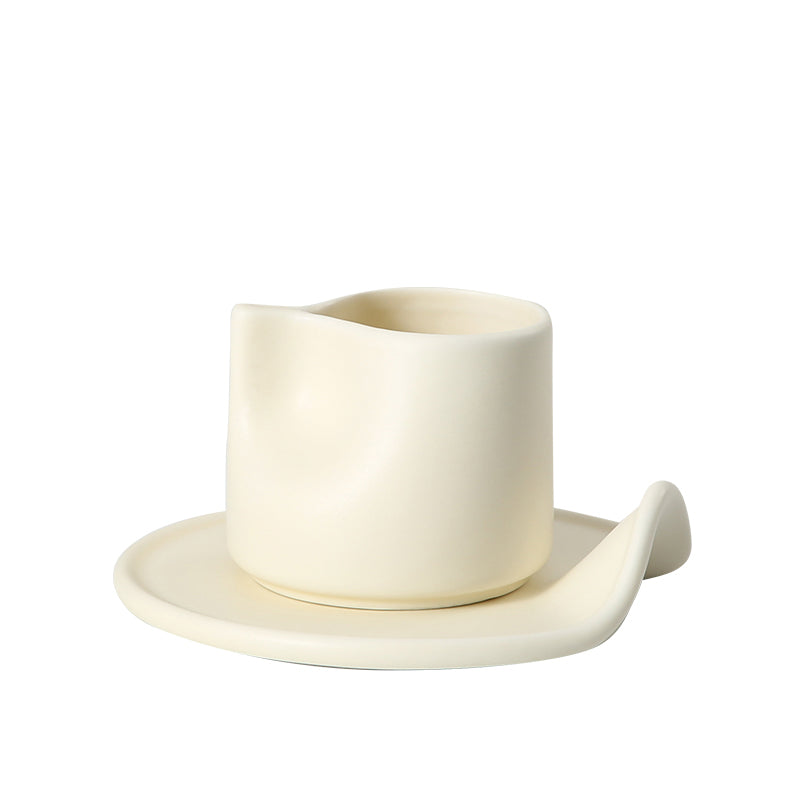 Conjunto plato y posillo blanco mate para servir - Vilá Decoración - Muebles y decoración en Medellín y Colombia