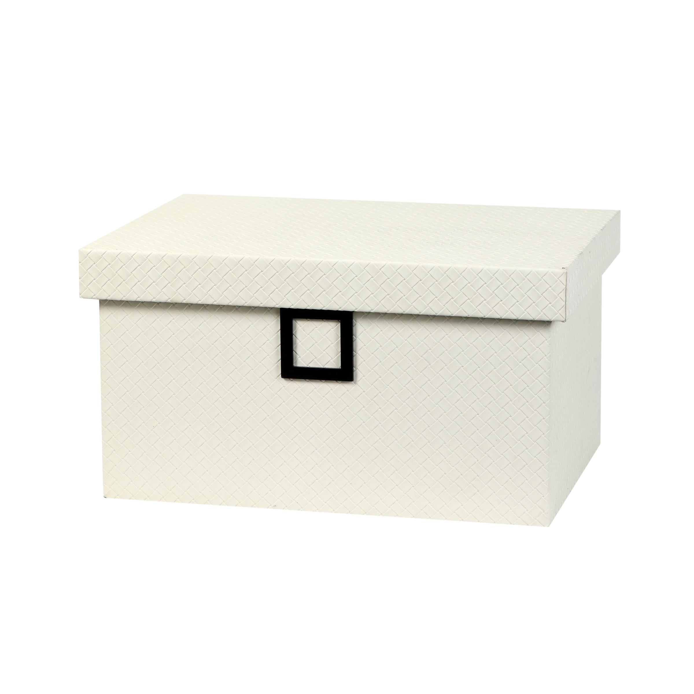 Cofre de almacenamiento blanco grande con tapa - Vilá Decoración - Muebles y decoración en Medellín y Colombia