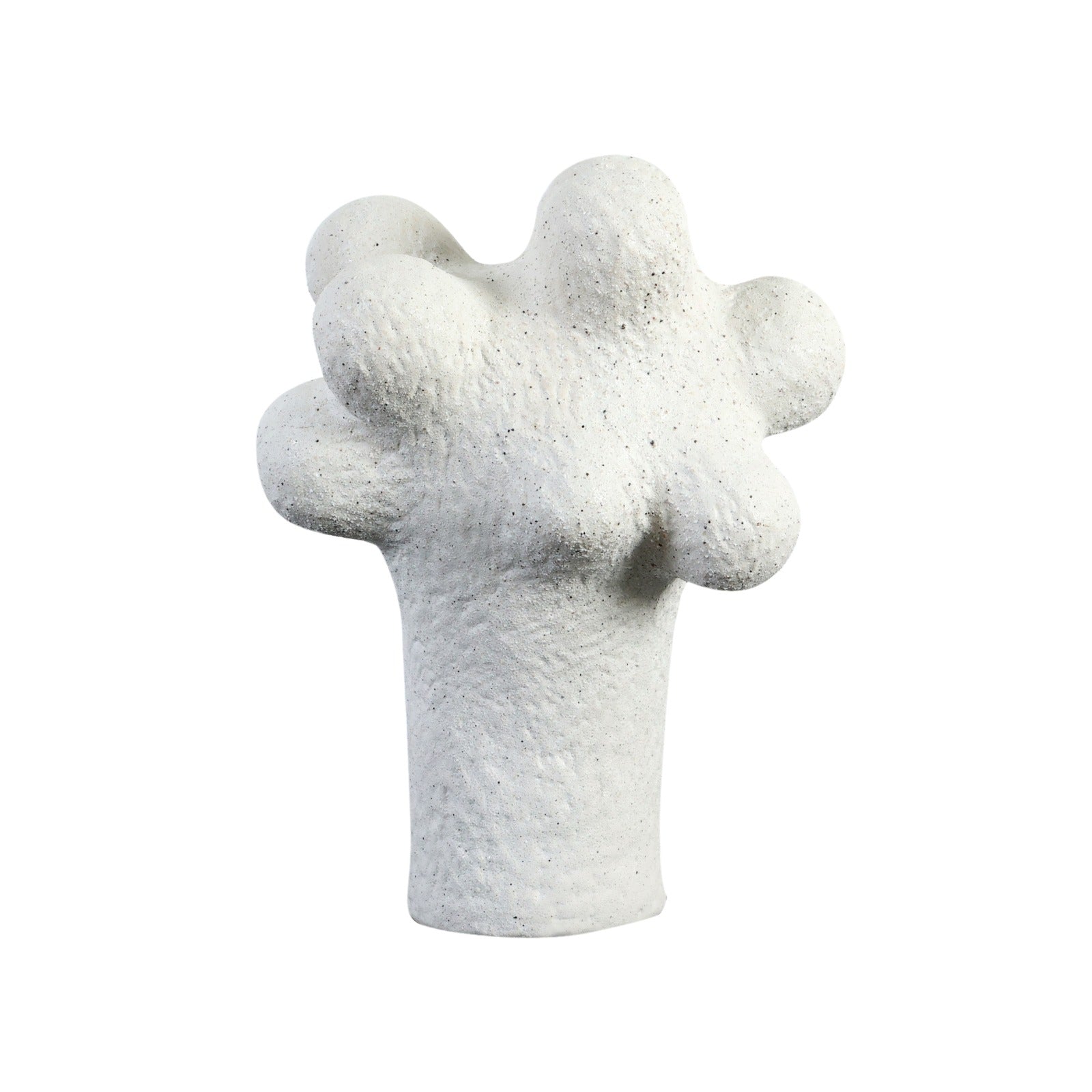 Jarrón decorativo grande de cerámica blanca - Vilá Decoración - Muebles y decoración en Medellín y Colombia