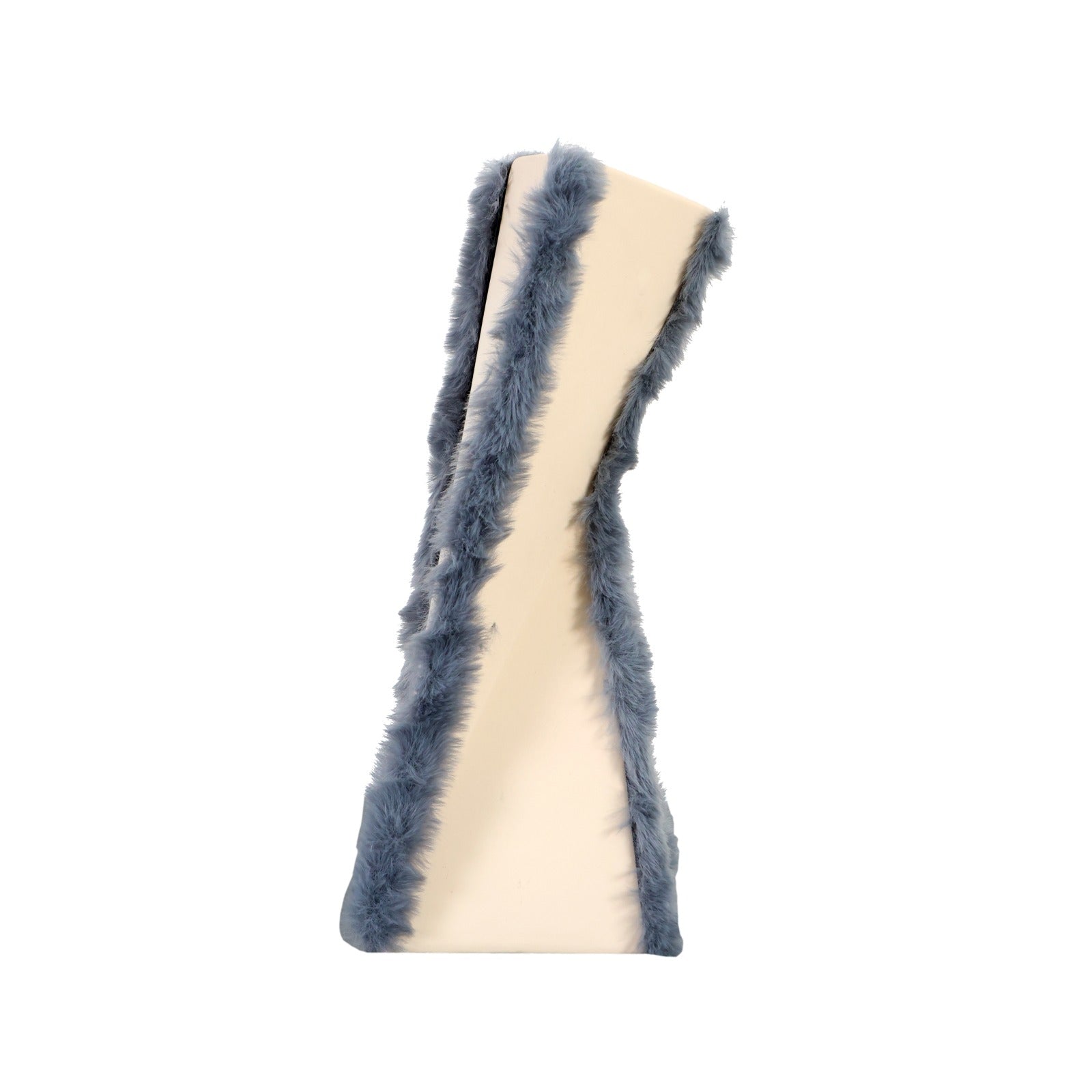 Jarrón triangular decorativo azul grisáceo - Vilá Decoración - Muebles y decoración en Medellín y Colombia