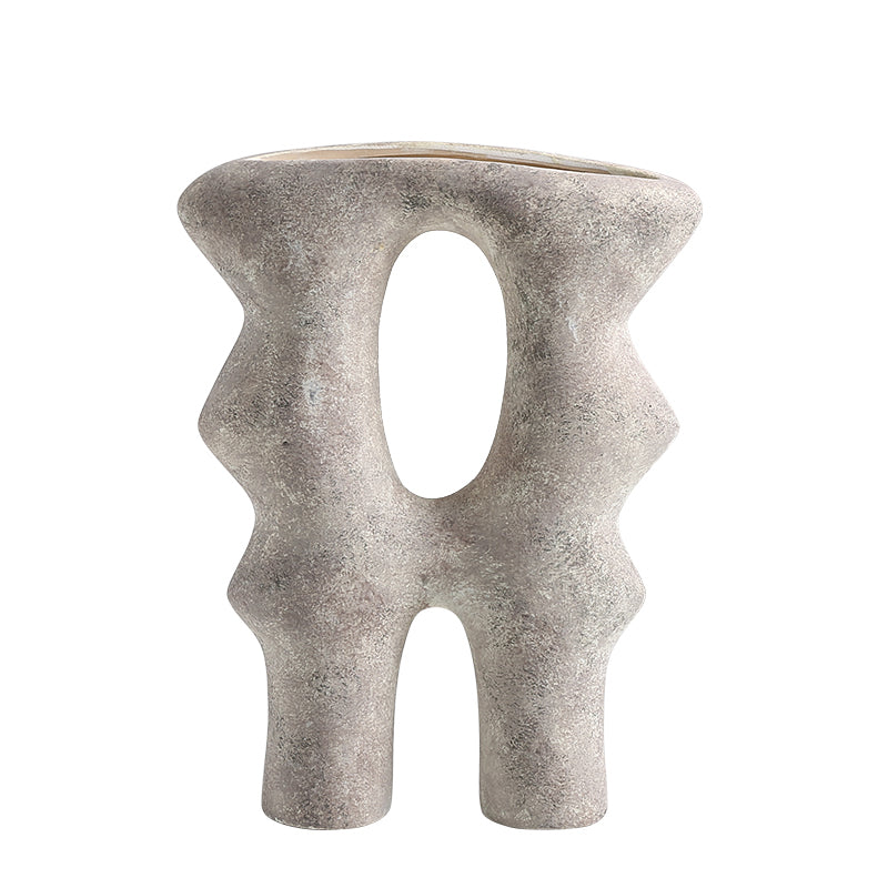 Accesorio decorativo de cerámica gris claro para interiores - Vilá Decoración - Muebles y decoración en Medellín y Colombia