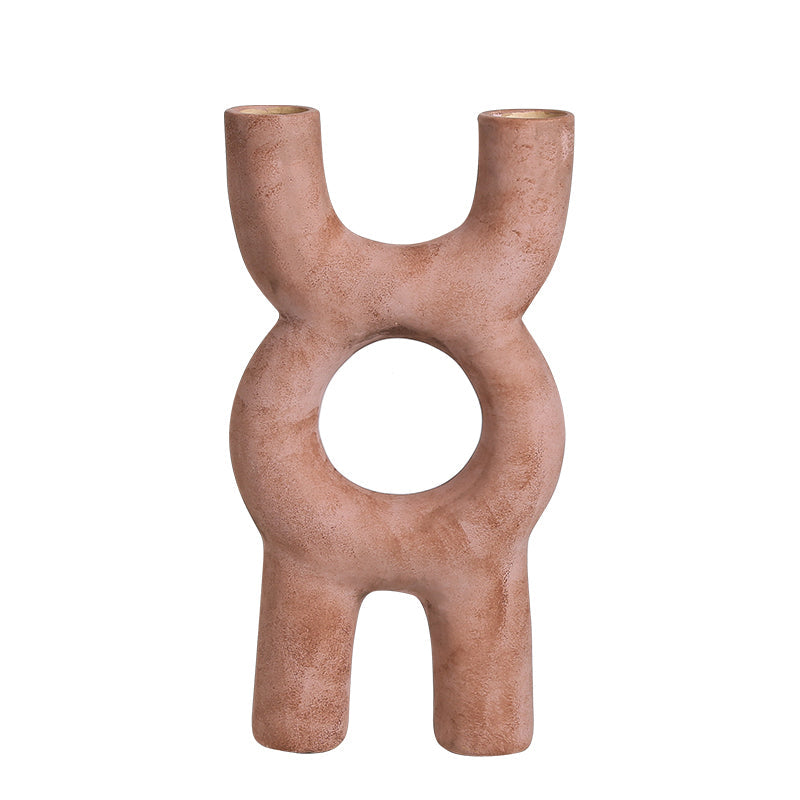 Jarrón terracota mediano para interiores - Vilá Decoración - Muebles y decoración en Medellín y Colombia