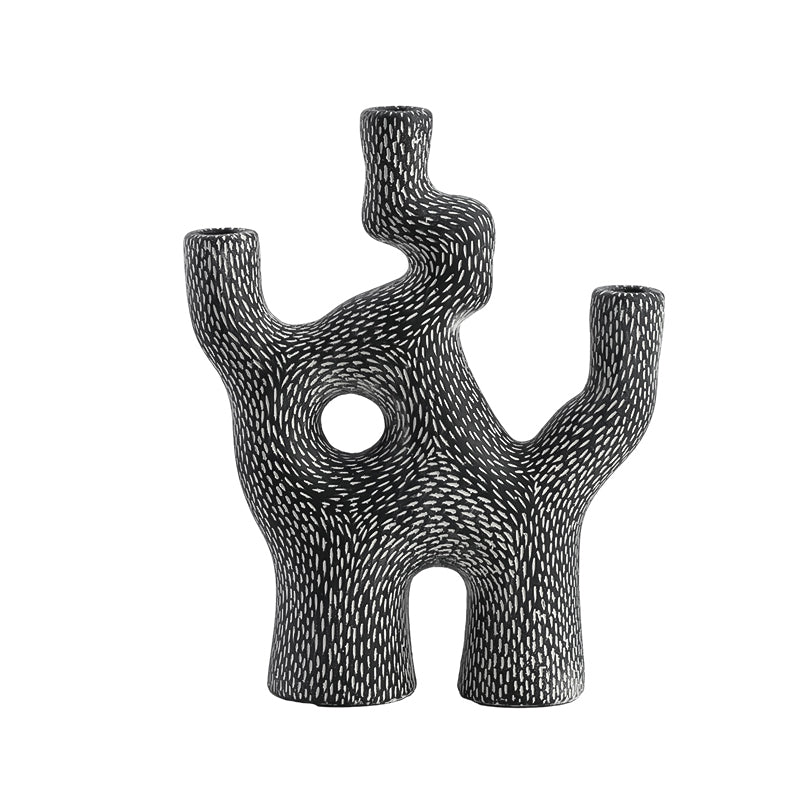 Candelabro Coral bicolor decorativo moderno - Vilá Decoración - Muebles y decoración en Medellín y Colombia