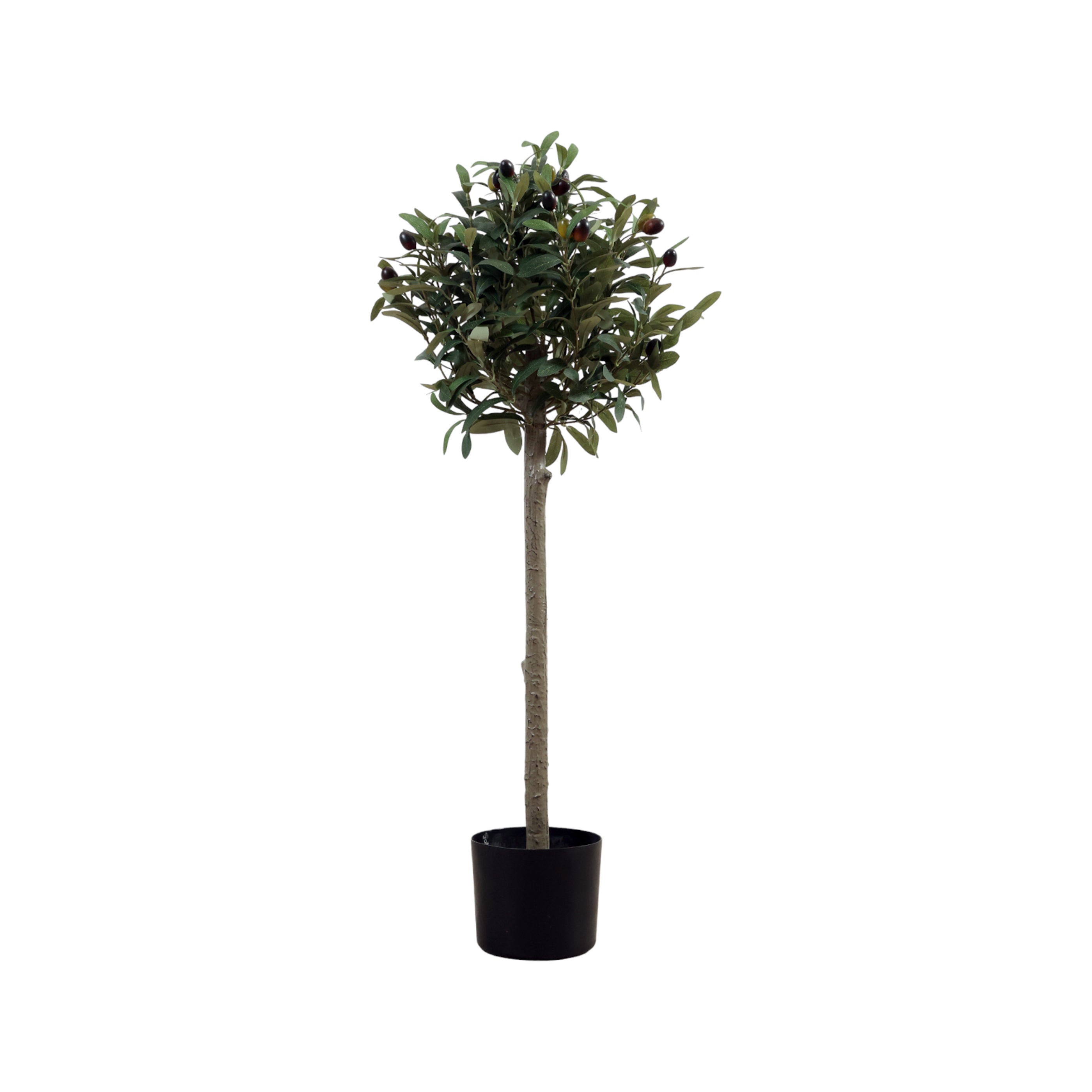 Árbol de olivo decorativo 92 cm en macetero negro - Vilá Decoración - Muebles y decoración en Medellín y Colombia