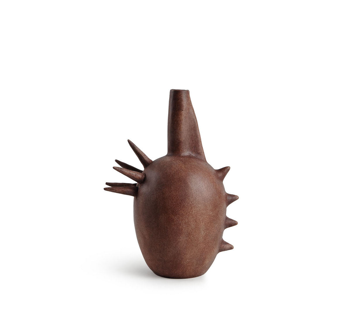 Jarrón decorativo terracota marrón mediano - Vilá Decoración - Muebles y decoración en Medellín y Colombia