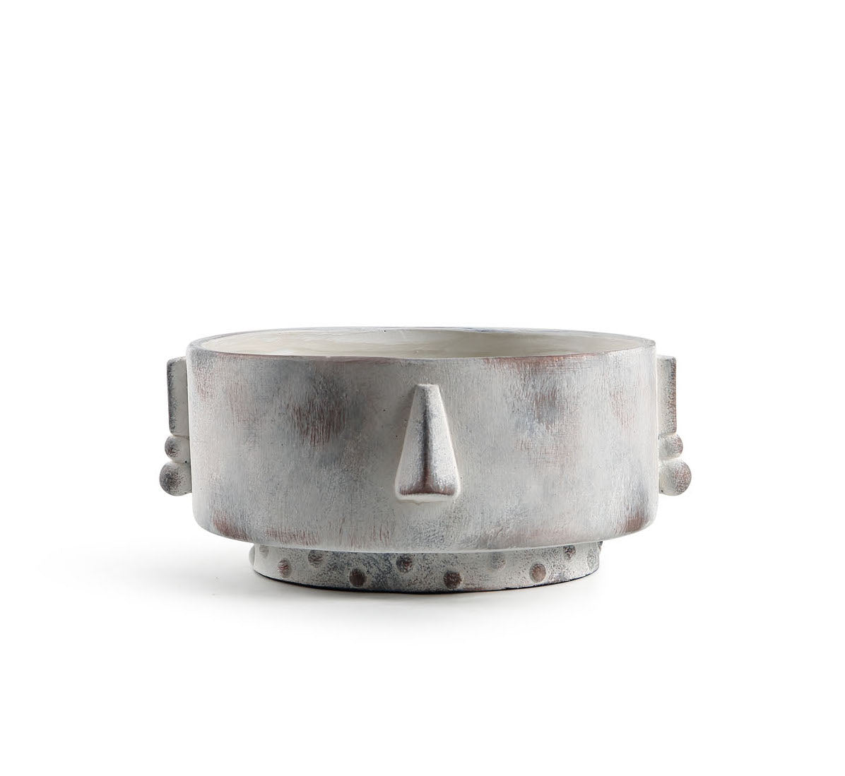 Bowl decorativo gris para plantas y flores - Vilá Decoración - Muebles y decoración en Medellín y Colombia