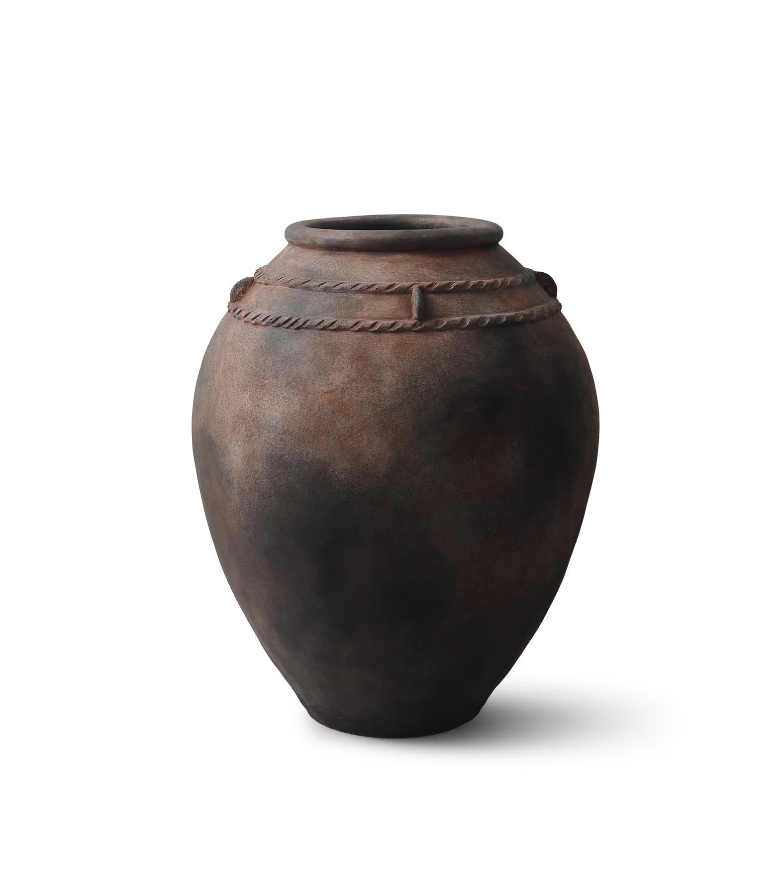 Matero grande terracota marrón para plantas - Vilá Decoración - Muebles y decoración en Medellín y Colombia