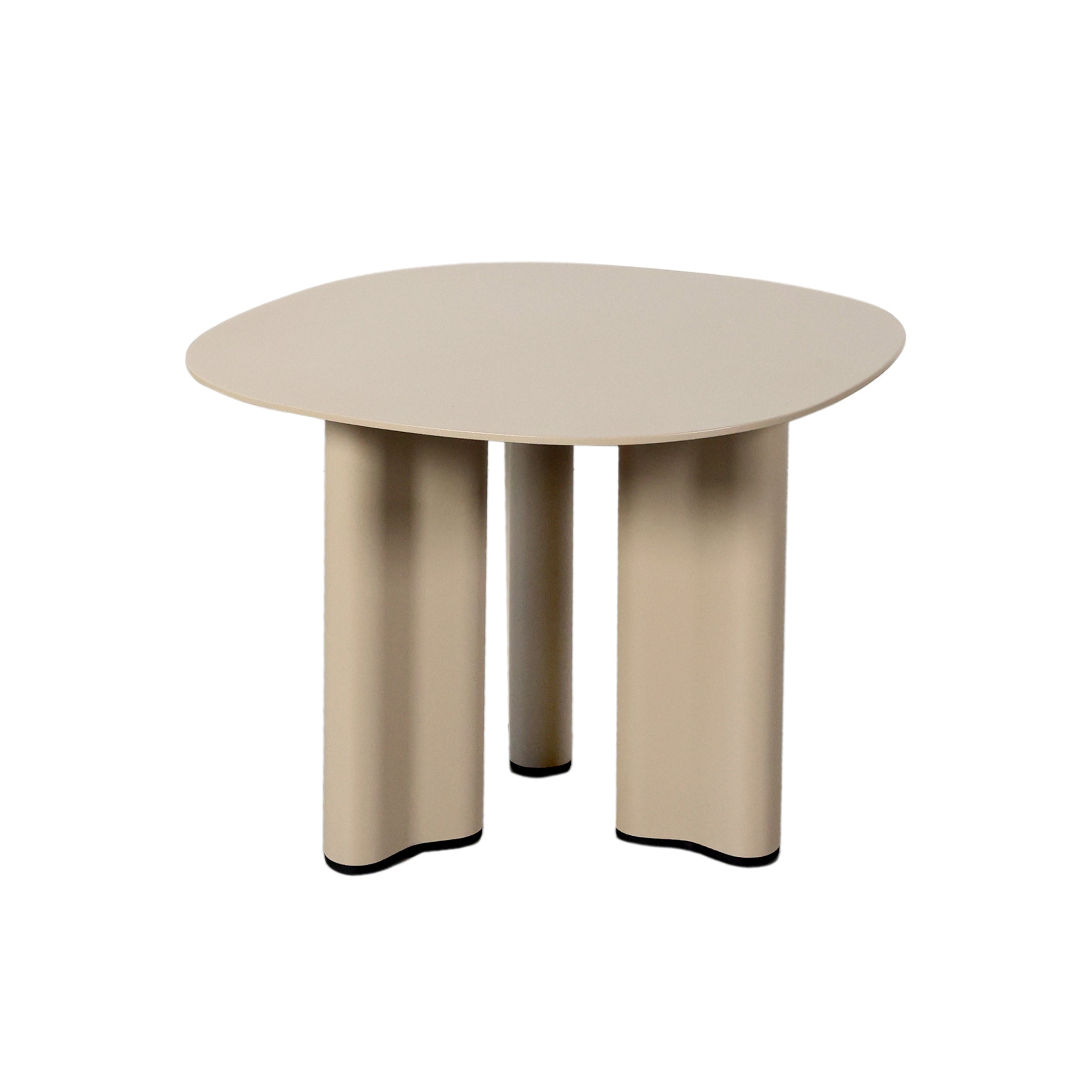 Mesa auxiliar beige clara compacta moderna - Vilá Decoración - Muebles y decoración en Medellín y Colombia