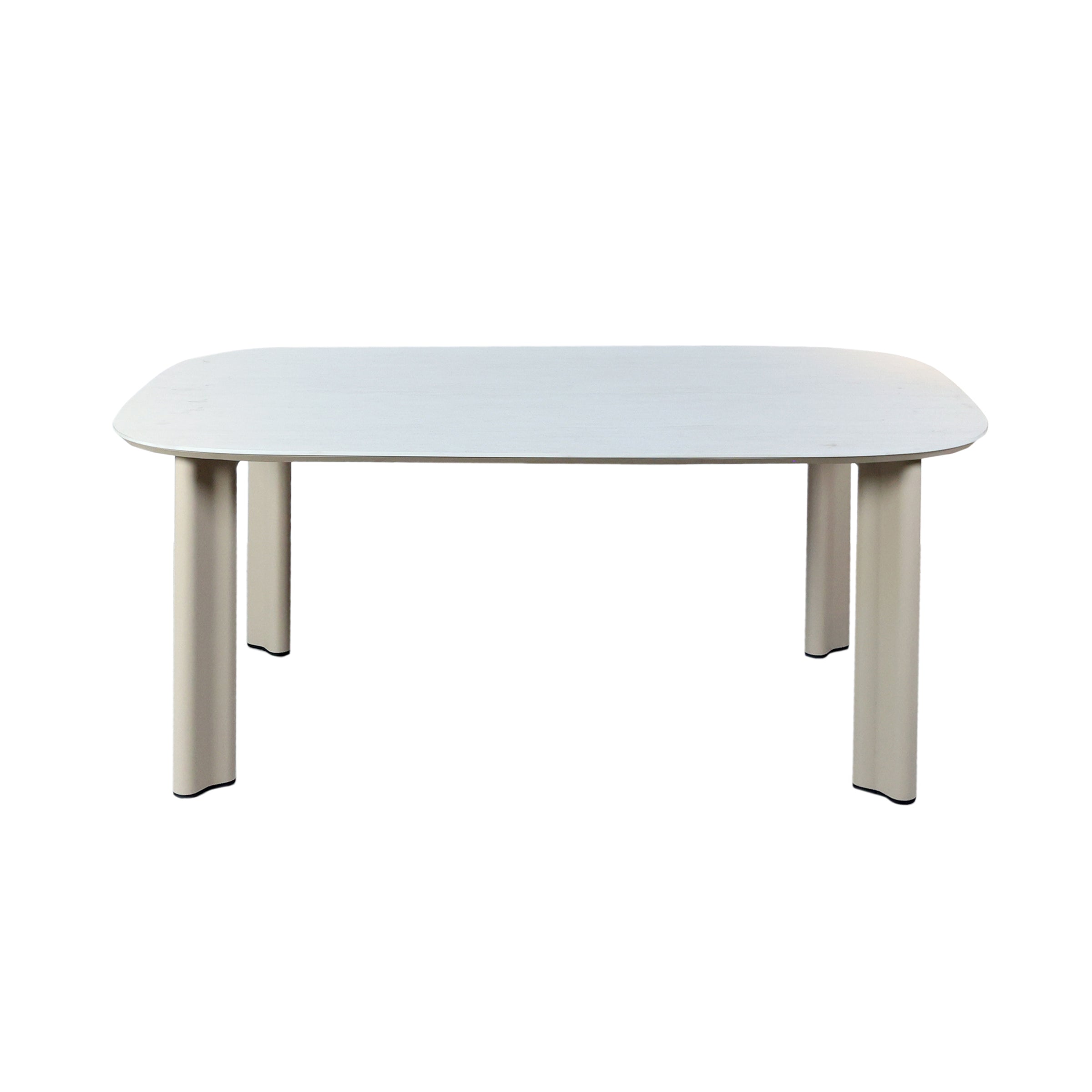 Mesa comedor rectangular blanca 1.80 m para espacios modernos - Vilá Decoración - Muebles y decoración en Medellín y Colombia