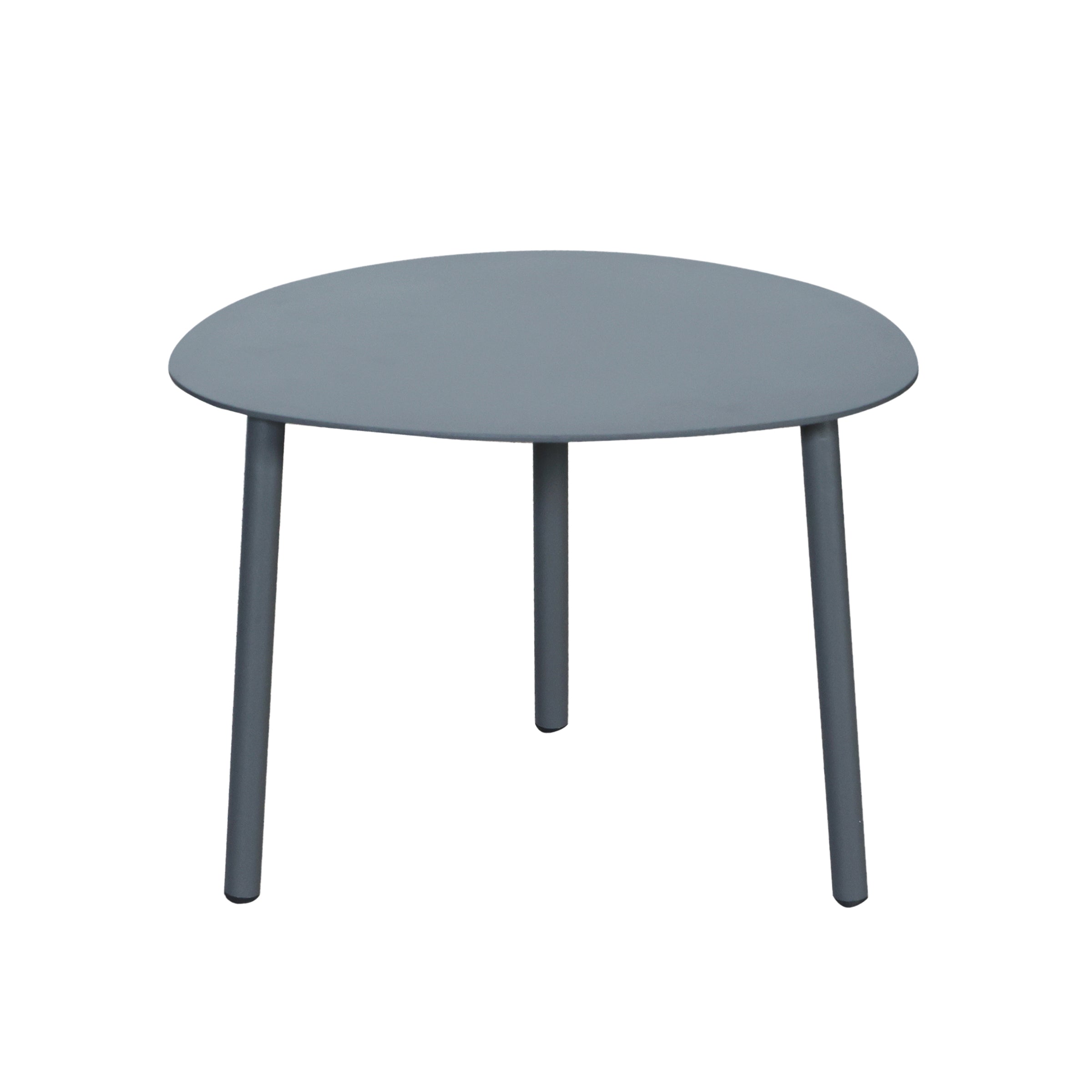 Mesa auxiliar gris pequeña para exterior - Vilá Decoración - Muebles y decoración en Medellín y Colombia