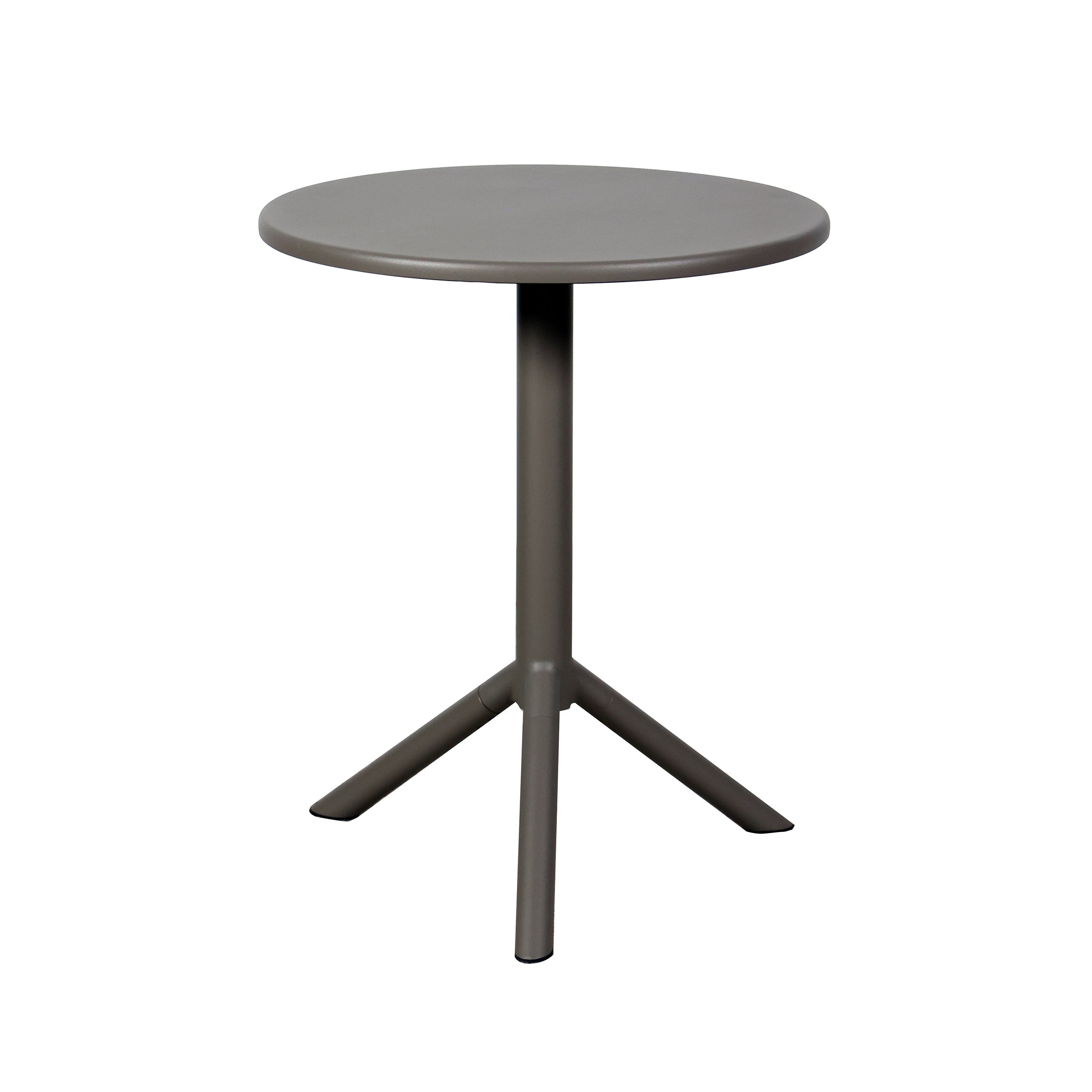 Mesa circular gris mate para jardín exterior - Vilá Decoración - Muebles y decoración en Medellín y Colombia