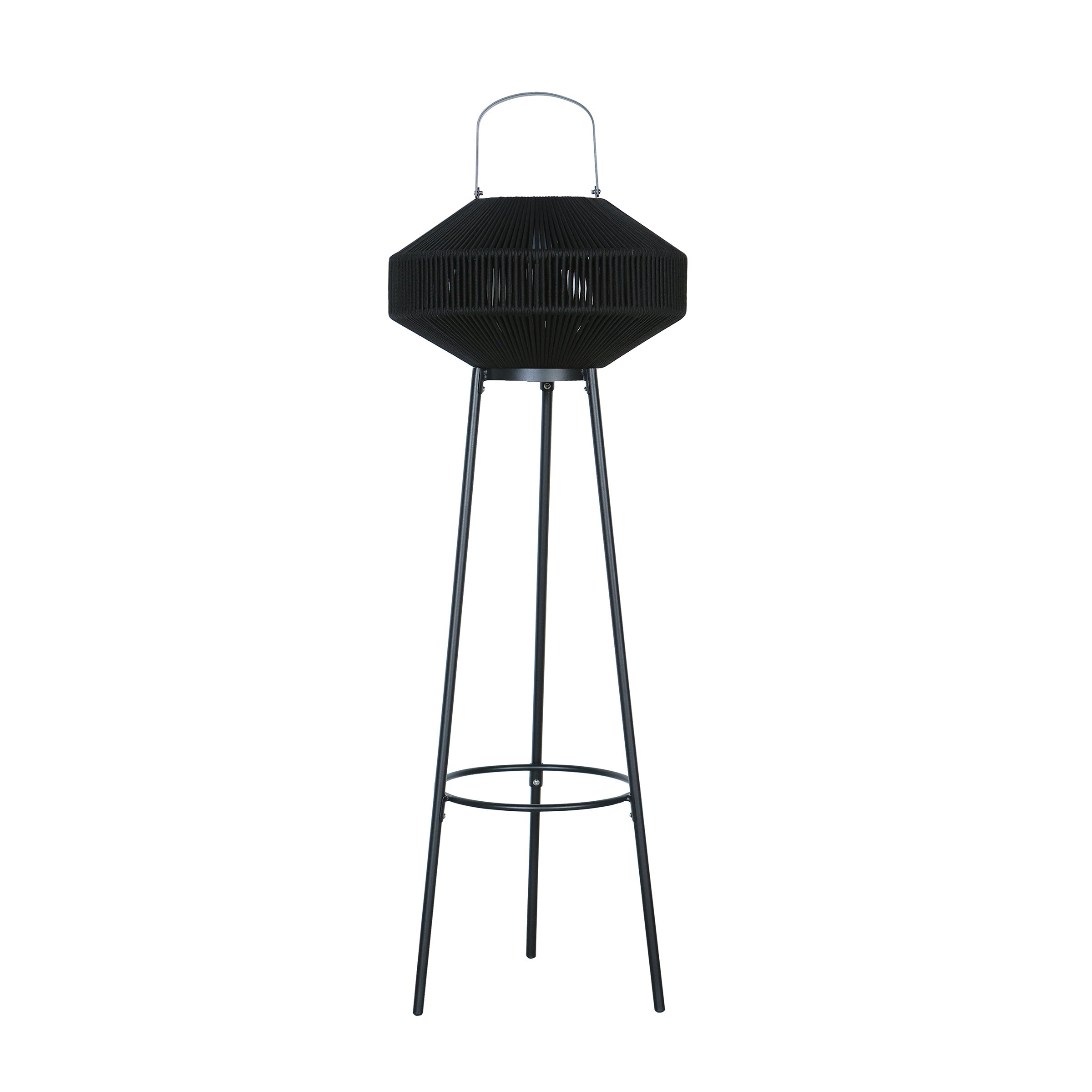 Farol negro de pie 120 cm para exteriores - Vilá Decoración - Muebles y decoración en Medellín y Colombia