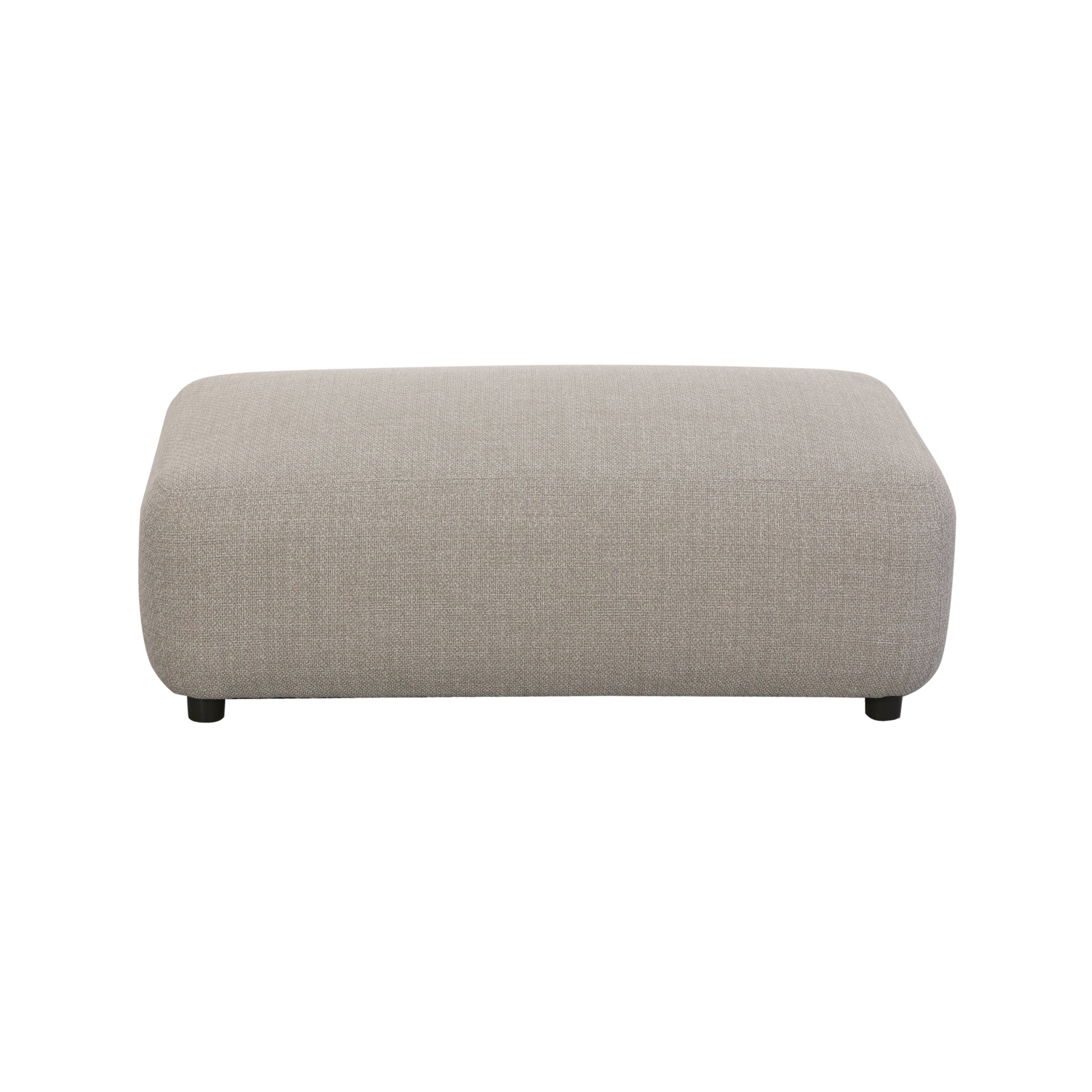 Puff gris claro para asiento y reposapiés - Vilá Decoración - Muebles y decoración en Medellín y Colombia