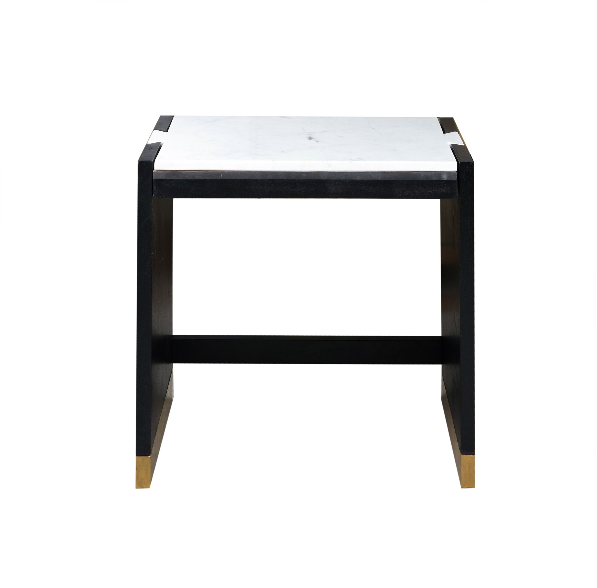 Mesa auxiliar negra pequeña efecto mármol - Vilá Decoración - Muebles y decoración en Medellín y Colombia