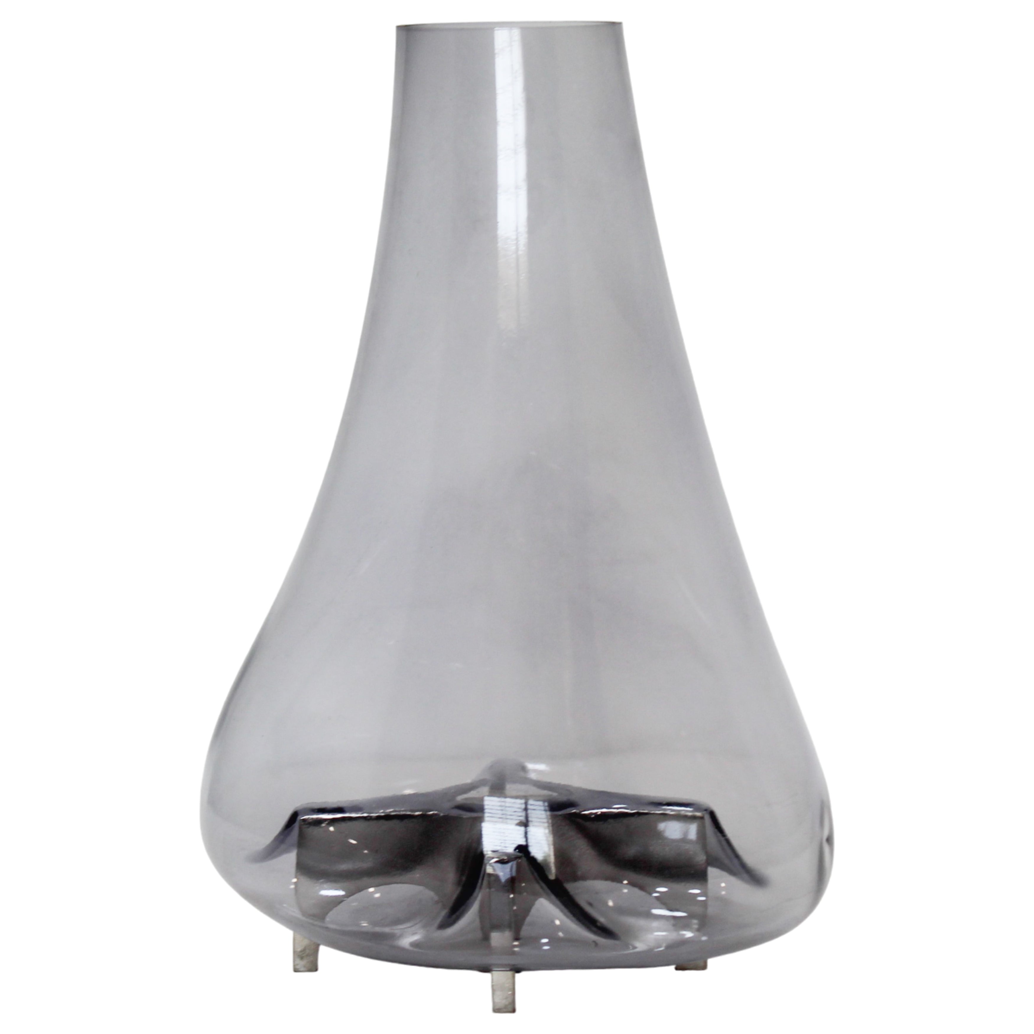 Jarrón gris translúcido para interiores - Vilá Decoración - Muebles y decoración en Medellín y Colombia