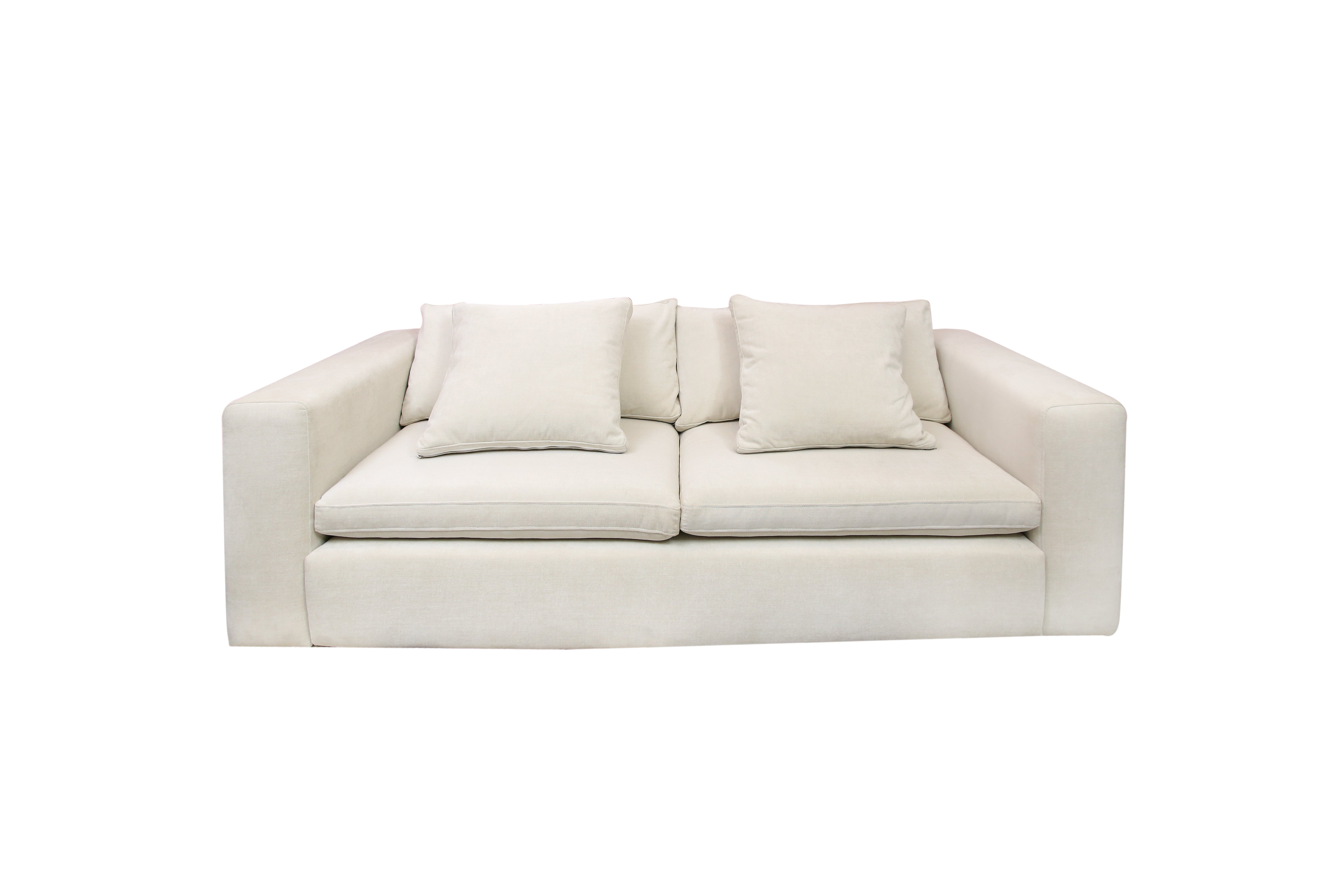 Sofá Harmony blanco 2 plazas para sala - Vilá Decoración - Muebles y decoración en Medellín y Colombia