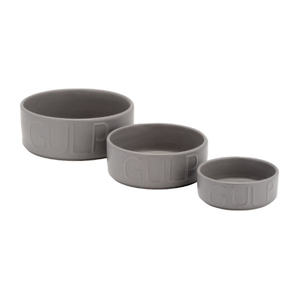 Set de 3 bowls cerámica gris para servir - Vilá Decoración - Muebles y decoración en Medellín y Colombia