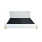 Cama Lunaria matrimonial blanca con cabecero acolchado - Vilá Decoración - Muebles y decoración en Medellín y Colombia